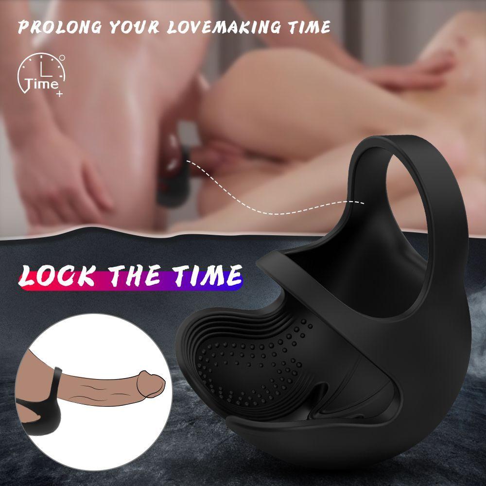 Chad Anillo Para Pene Con Funda Escroto Vibradora C/remoto-4