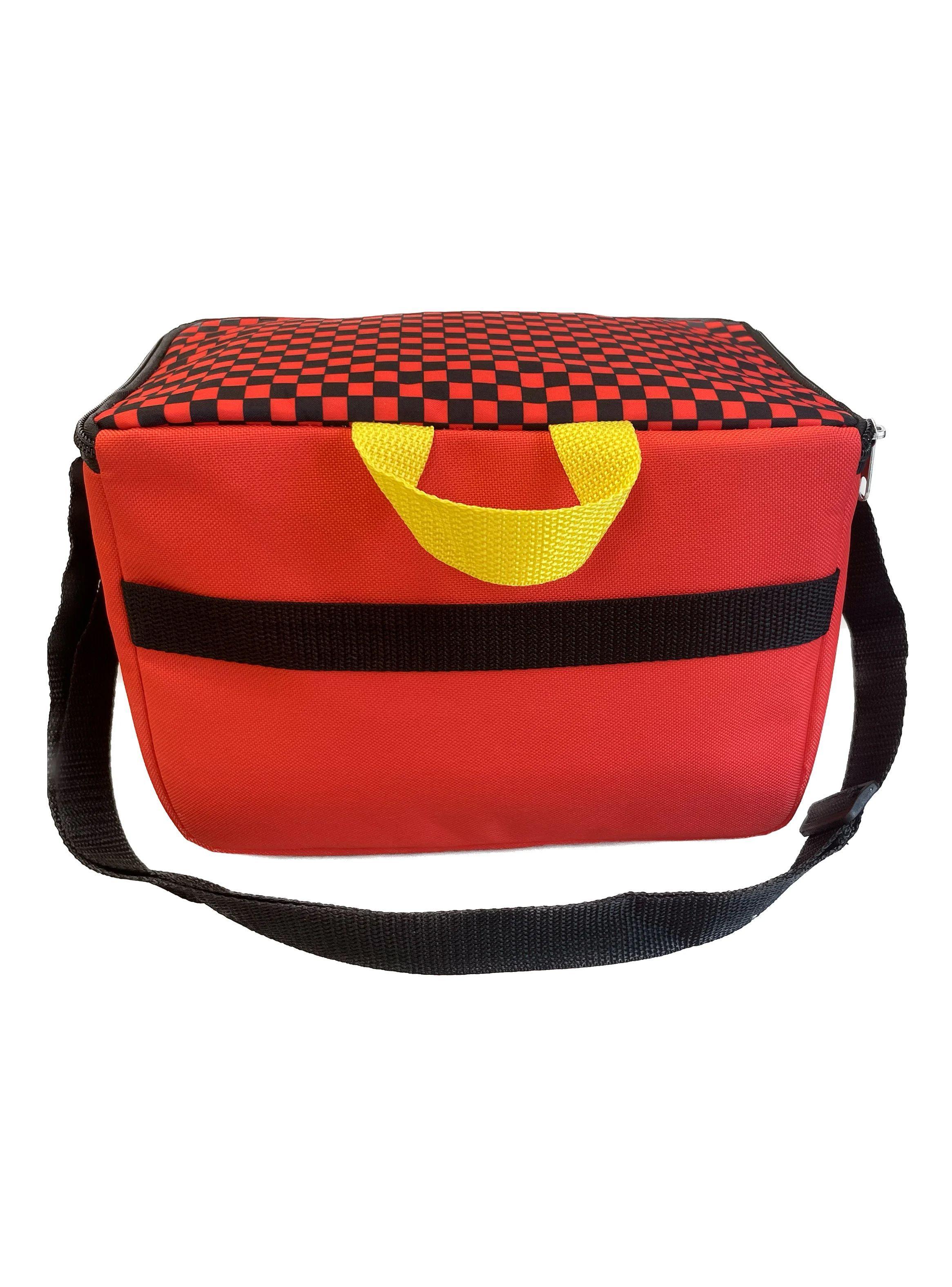 Lonchera Termica Infantil Cuadrada Cars Roja-2
