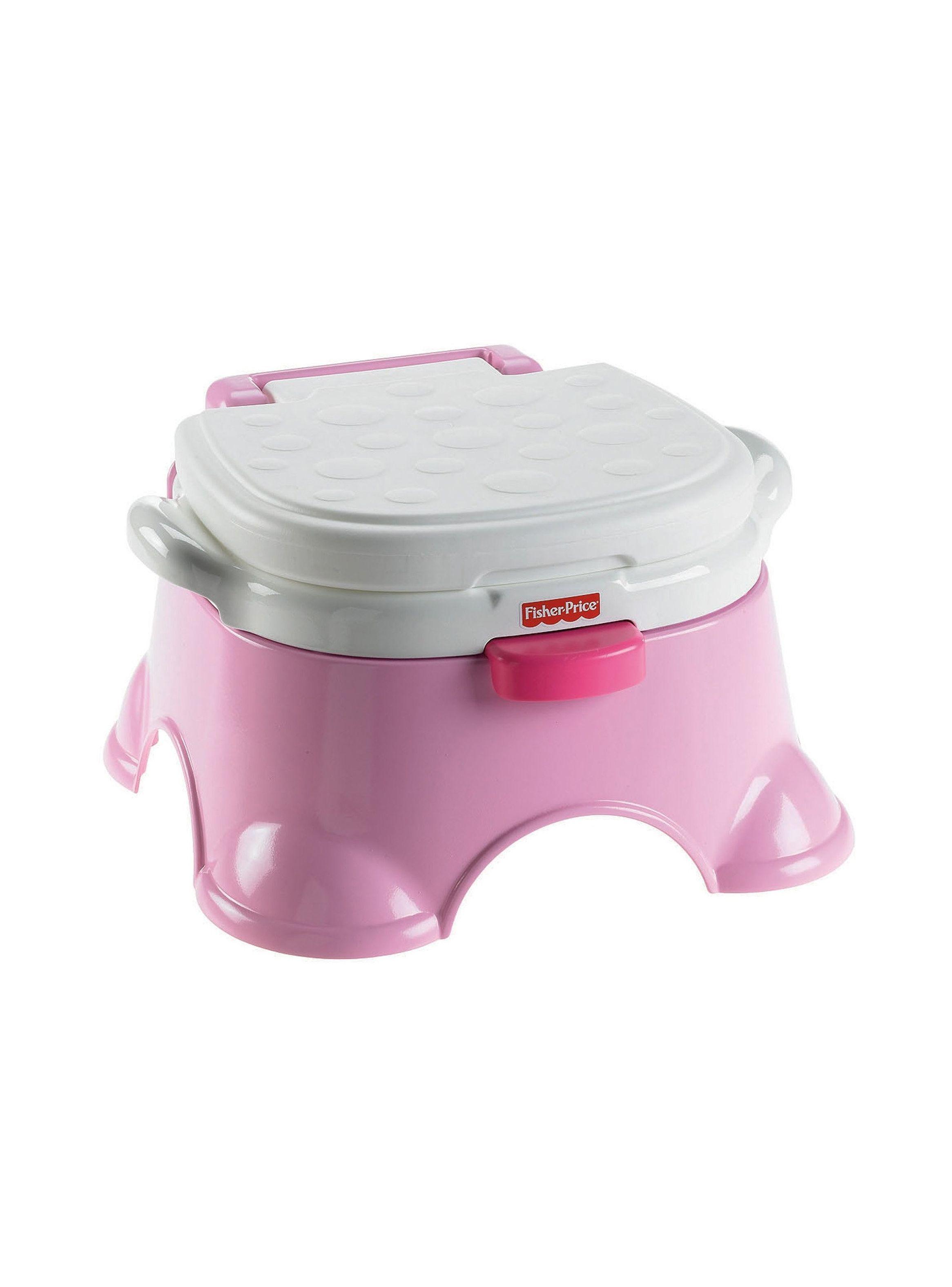 Bacinica Trono Rosa 3 En 1 de Fisher Price  de Mattel -2