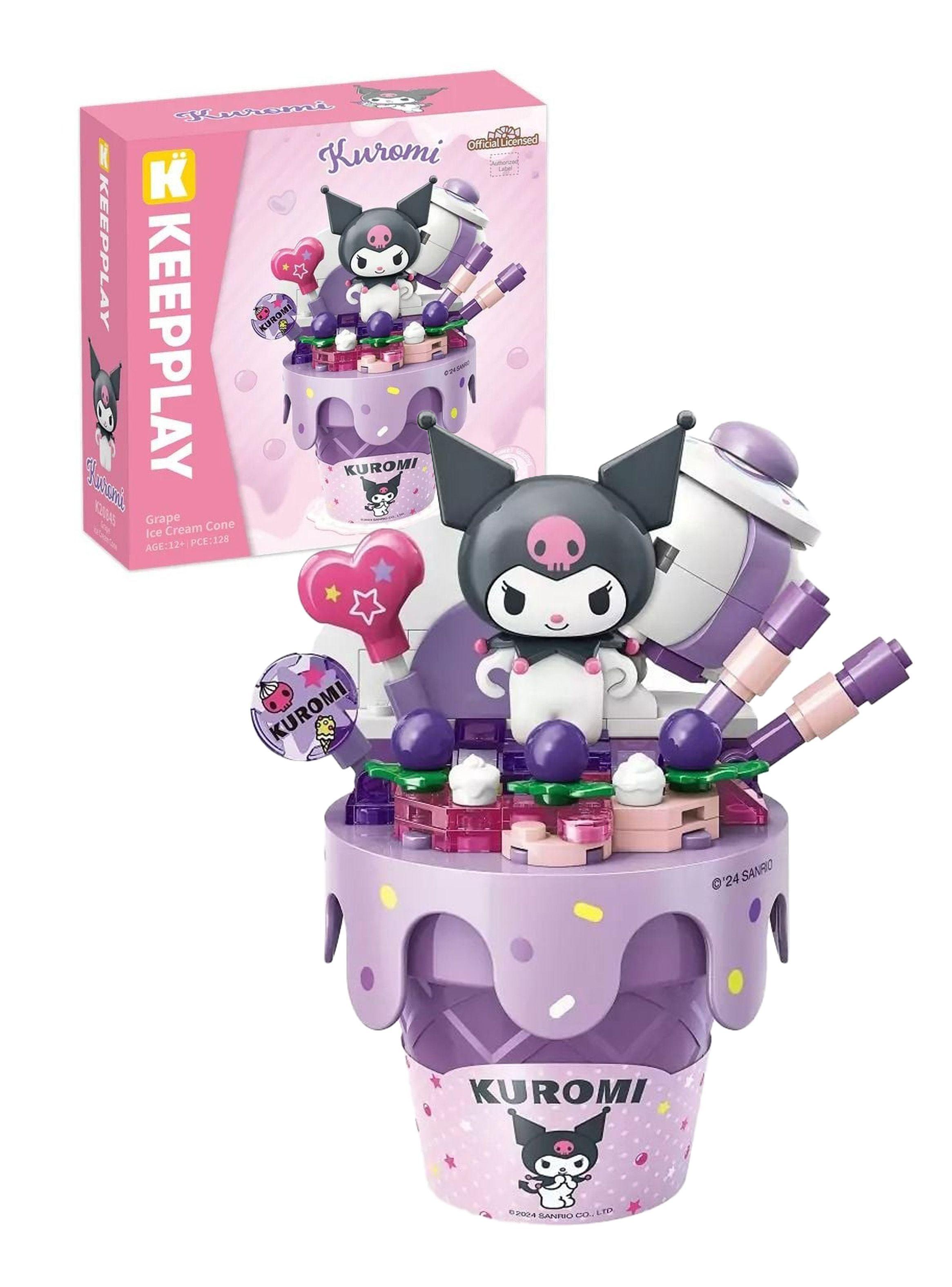 Figura Armable Kuromi Helado Uva Sanrio Bloques-0