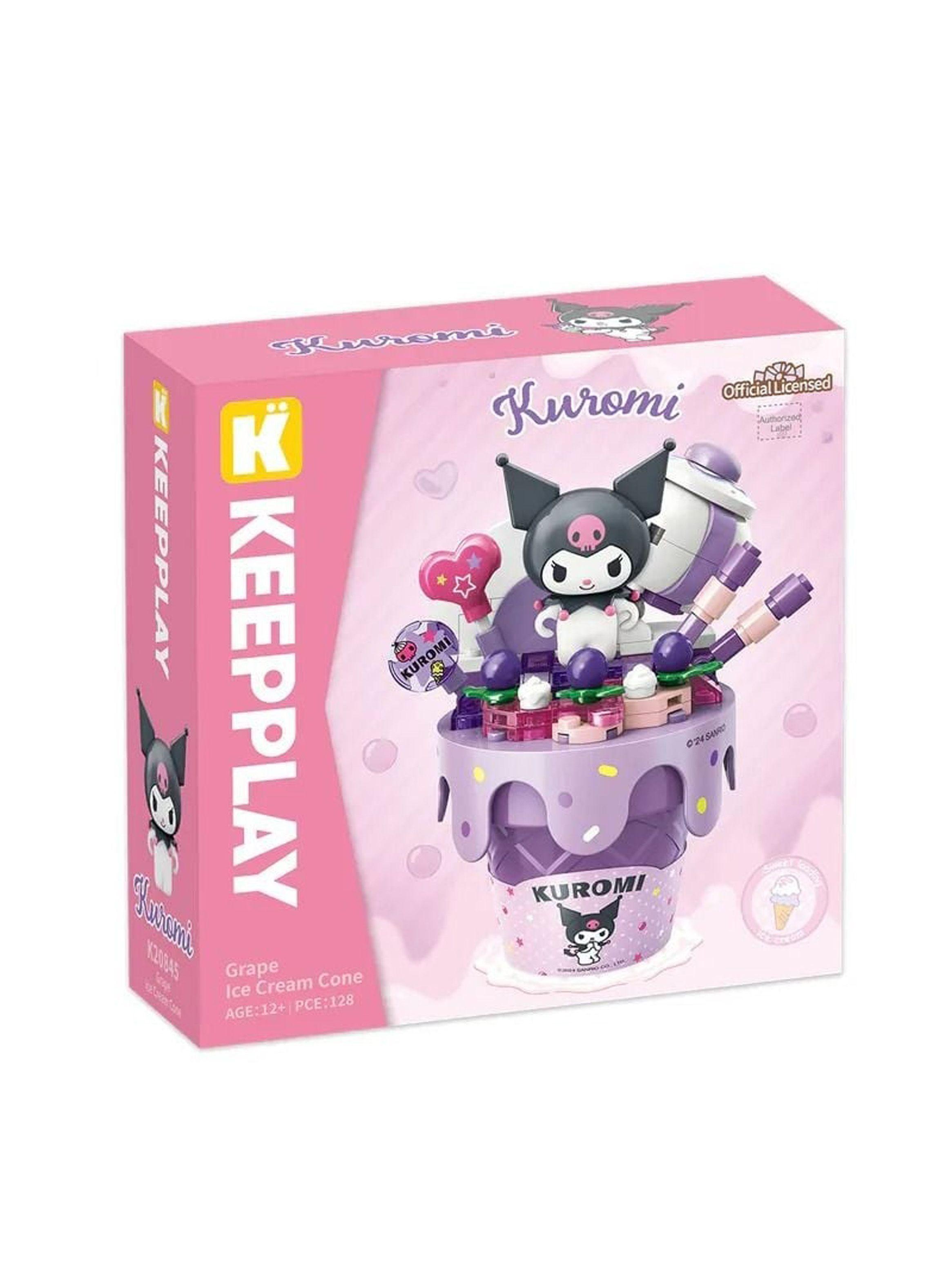 Figura Armable Kuromi Helado Uva Sanrio Bloques-3
