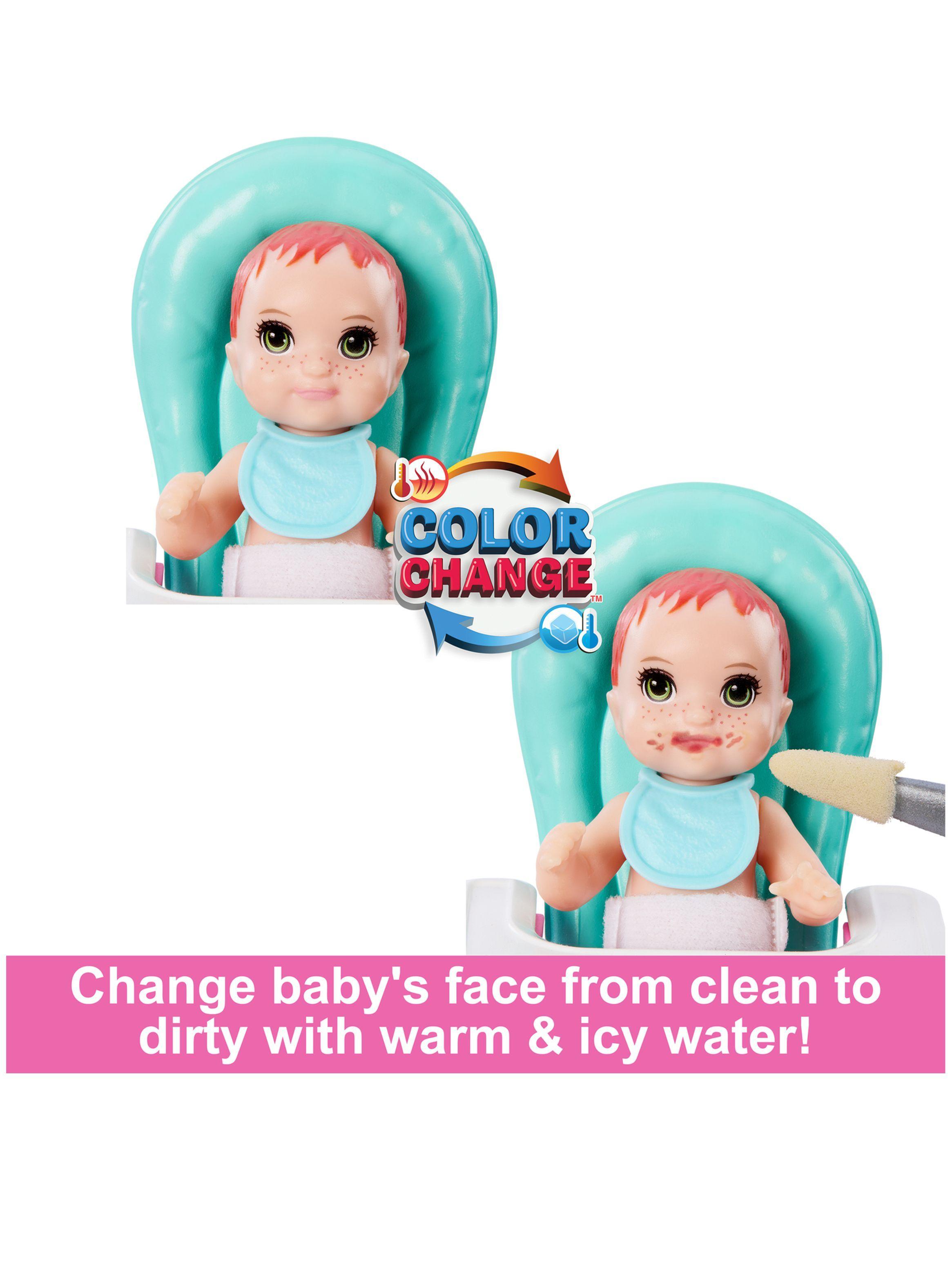Muñeca Barbie Set de Juego Skipper Hora del Desayuno con Bebé de Mattel-3
