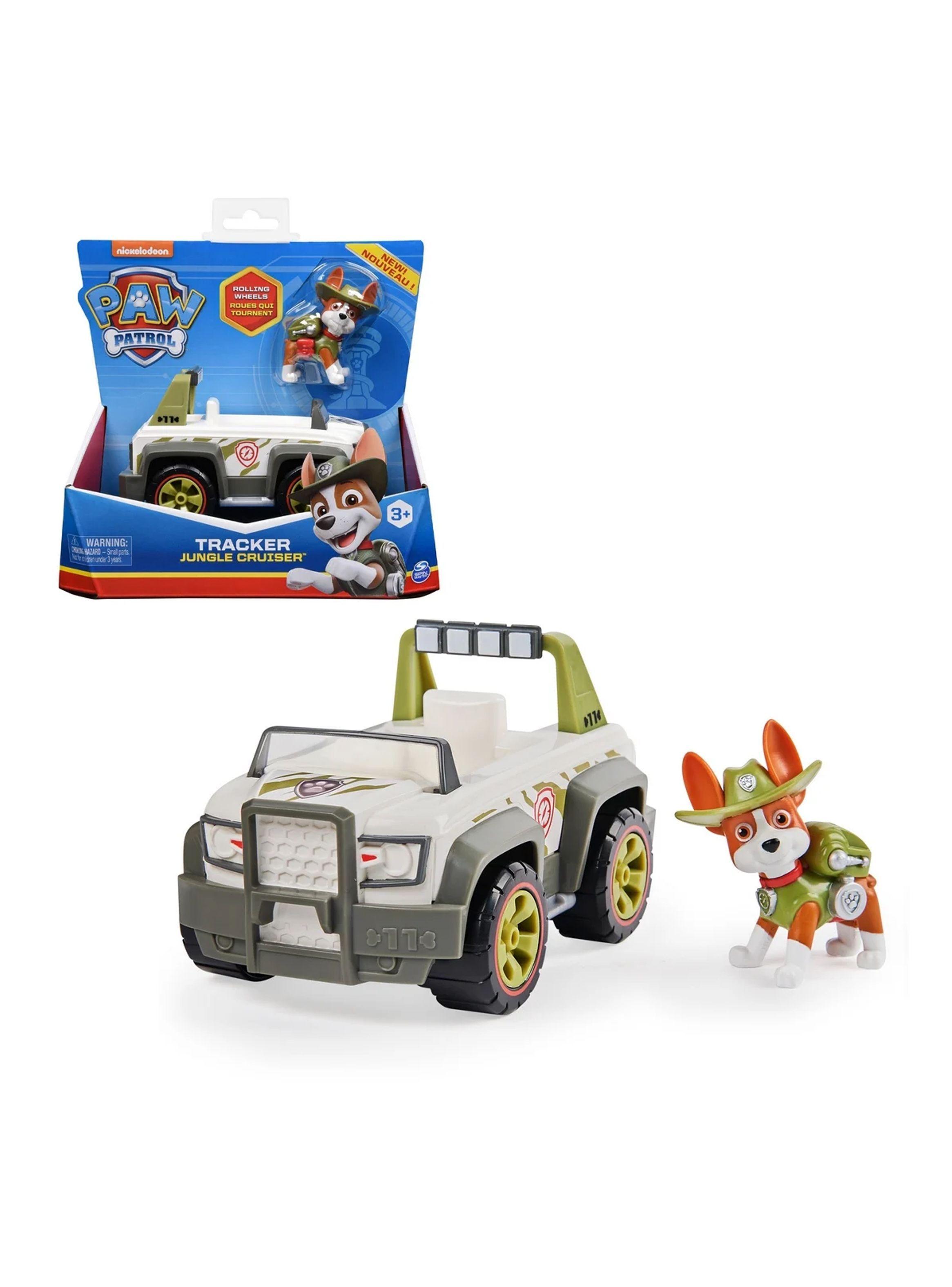 Figura con Vehículo Tracker Jungle Cruiser Paw Patrol Patrulla Canina de Spin Master-0