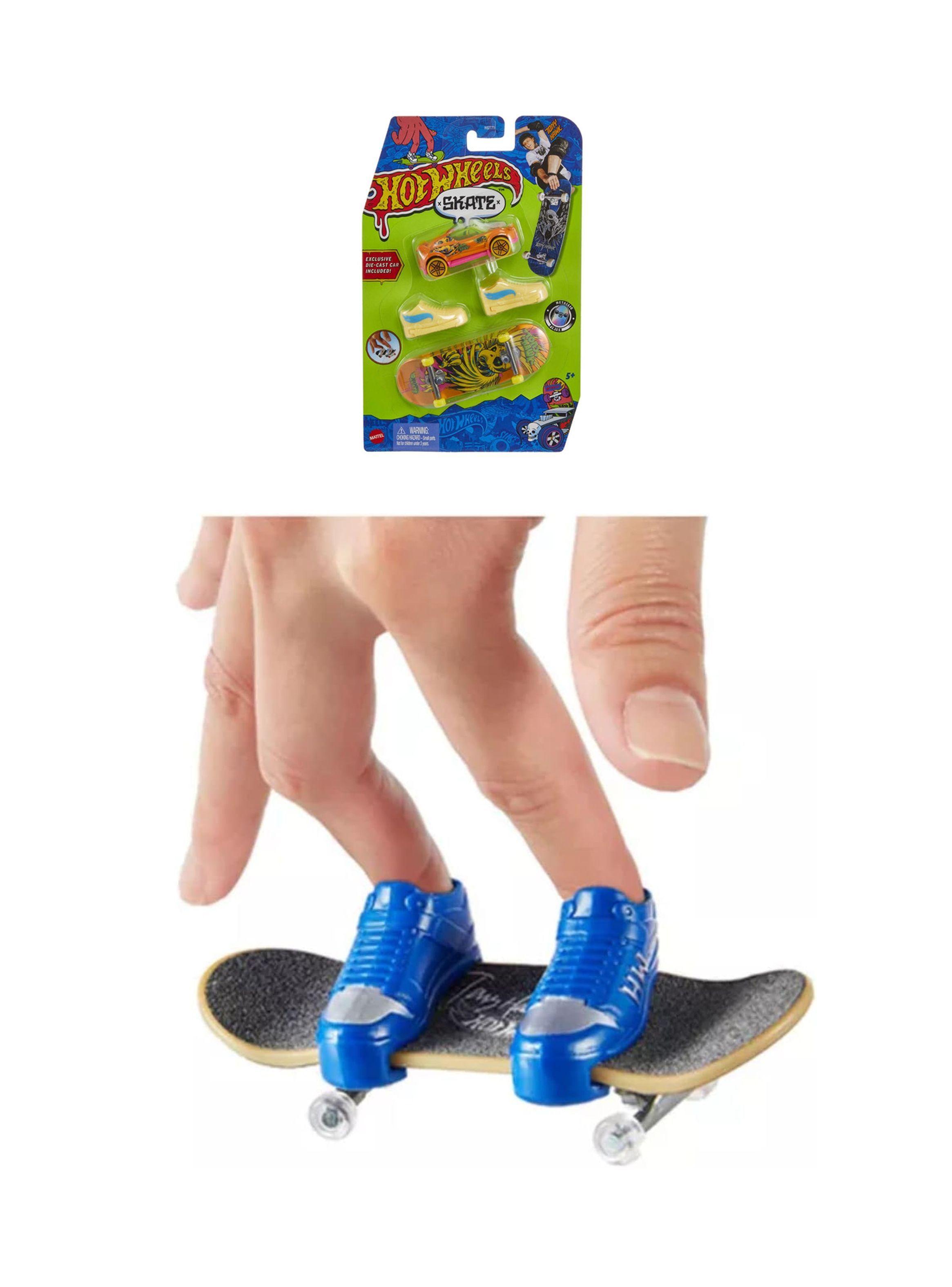 Skate Patineta Neón Diecast Bread Box con Vehículo Hot Wheels de Mattel-0