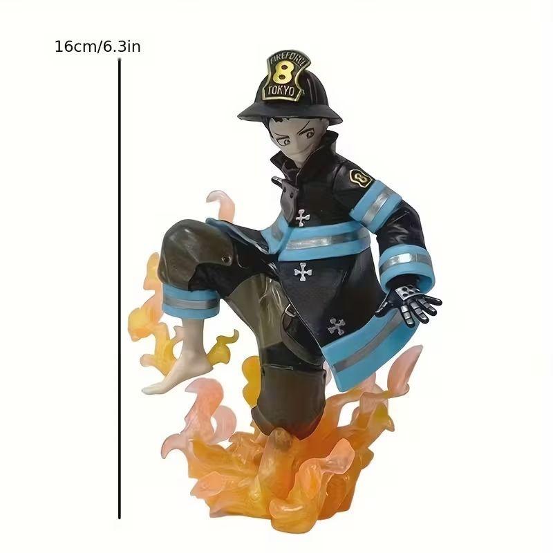 Figura Shinra Kusakabe Transformado Fire Force 16cm Genérico-3