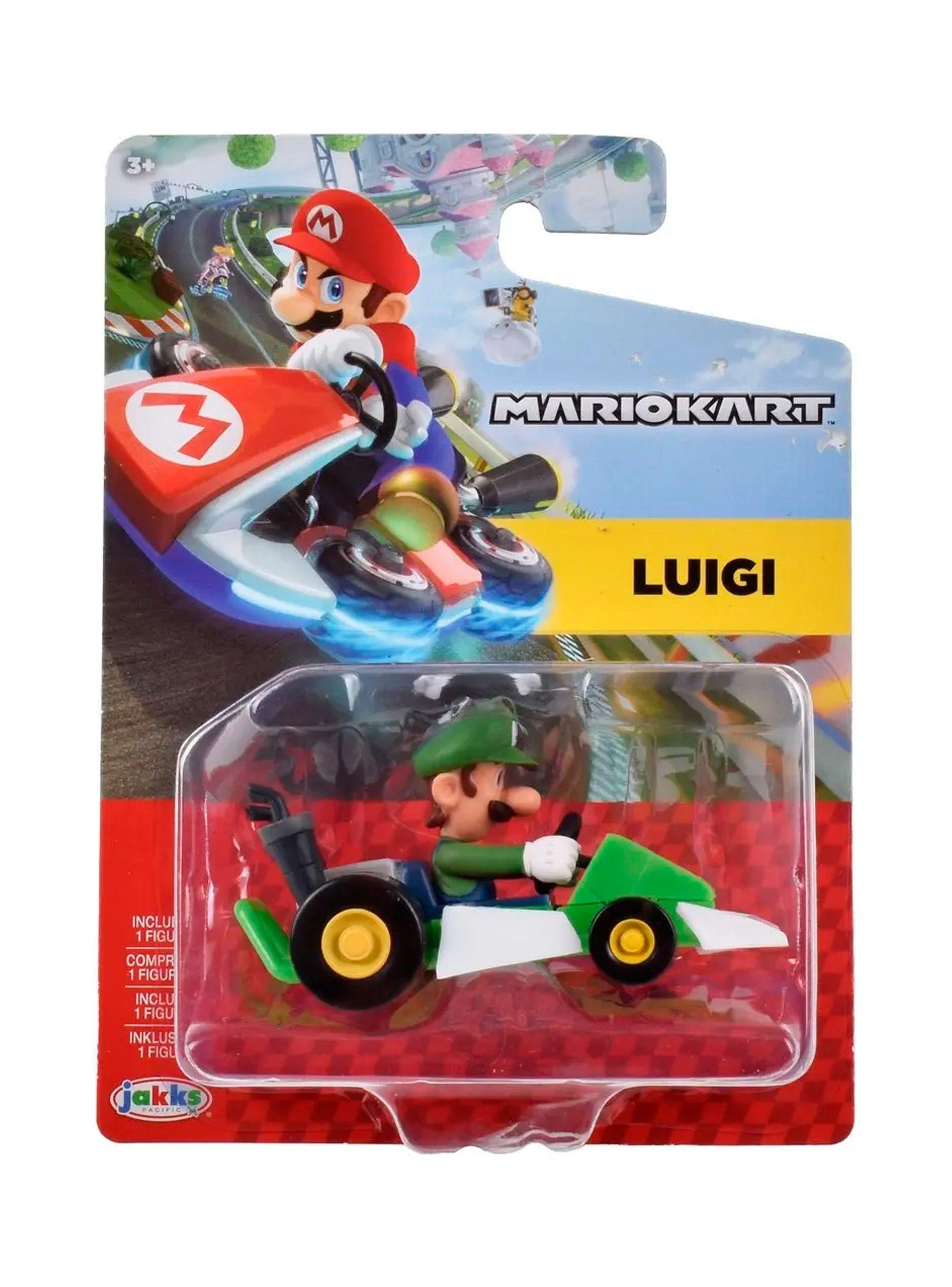 Auto Mario Kart Figura Luigi Jakks Pacific Nintendo Original-2