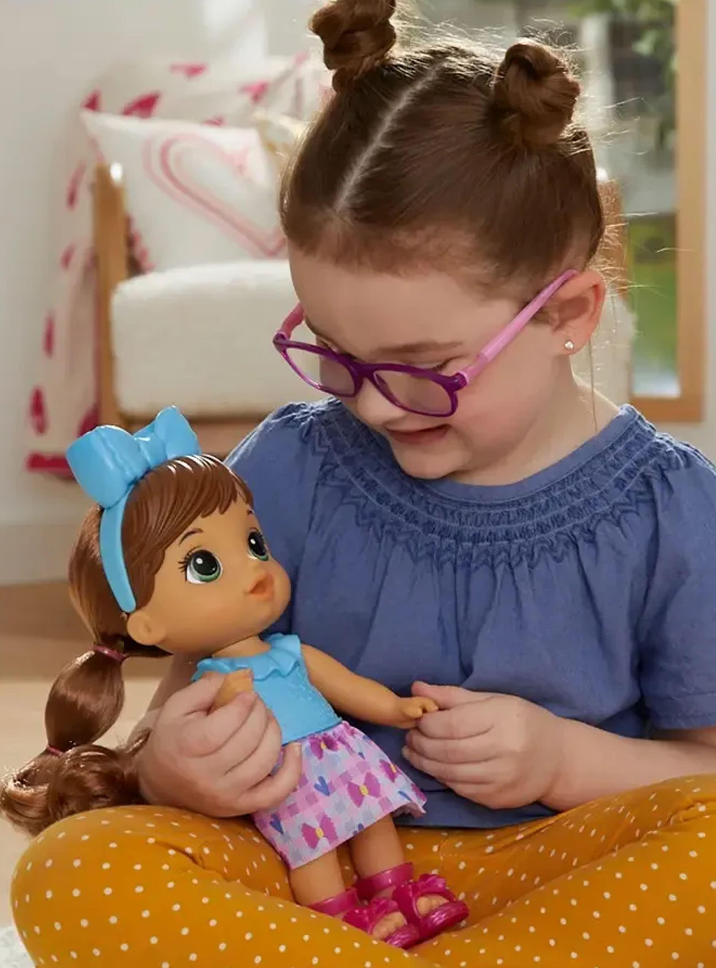 Muñeca Baby Alive Diversion Con Burbujas Cabello Castaña niñas 3+-3