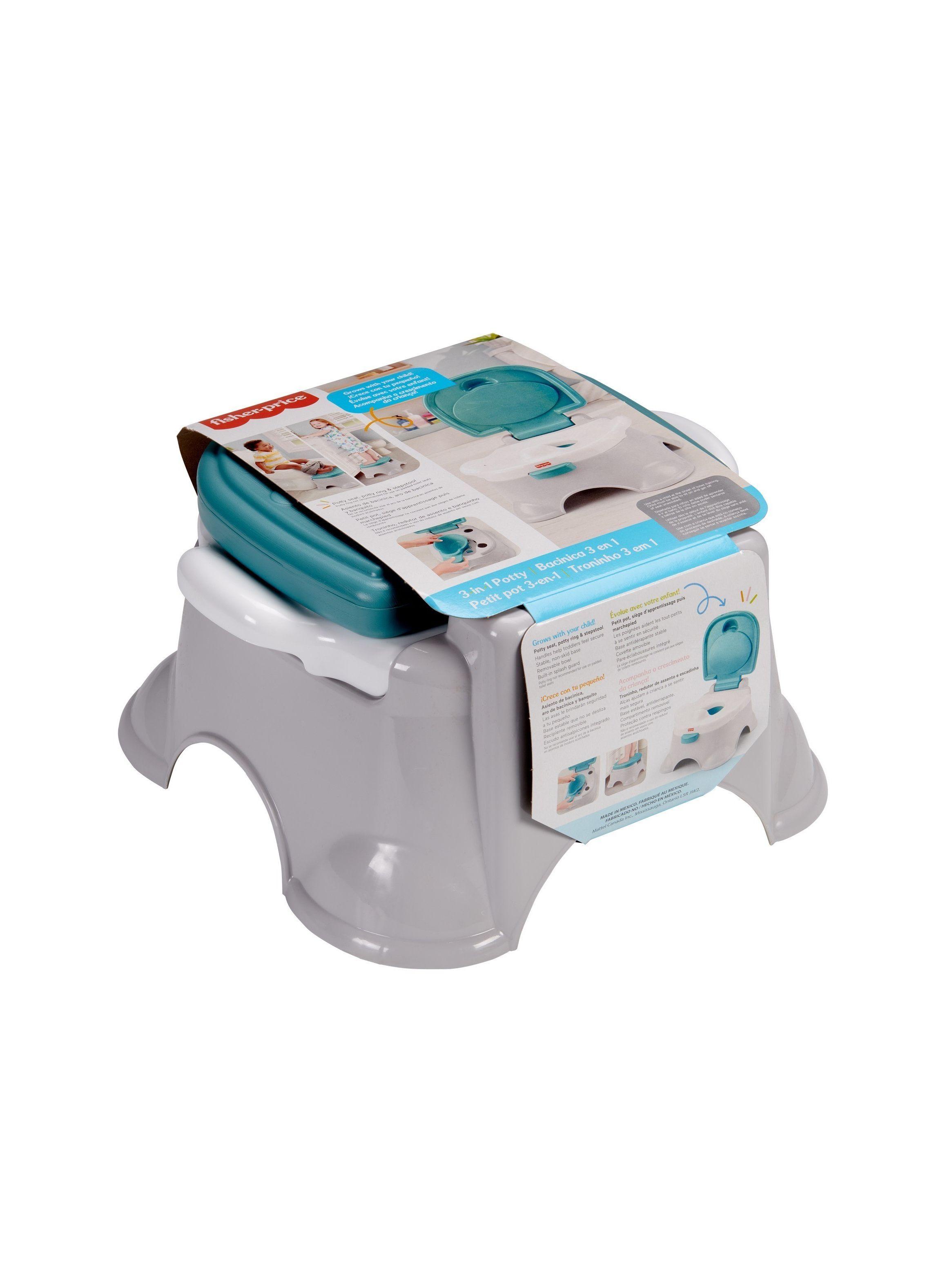 Bacinica Trono Real Celeste Niño 3 En 1 Mattel De Fisher Price-3