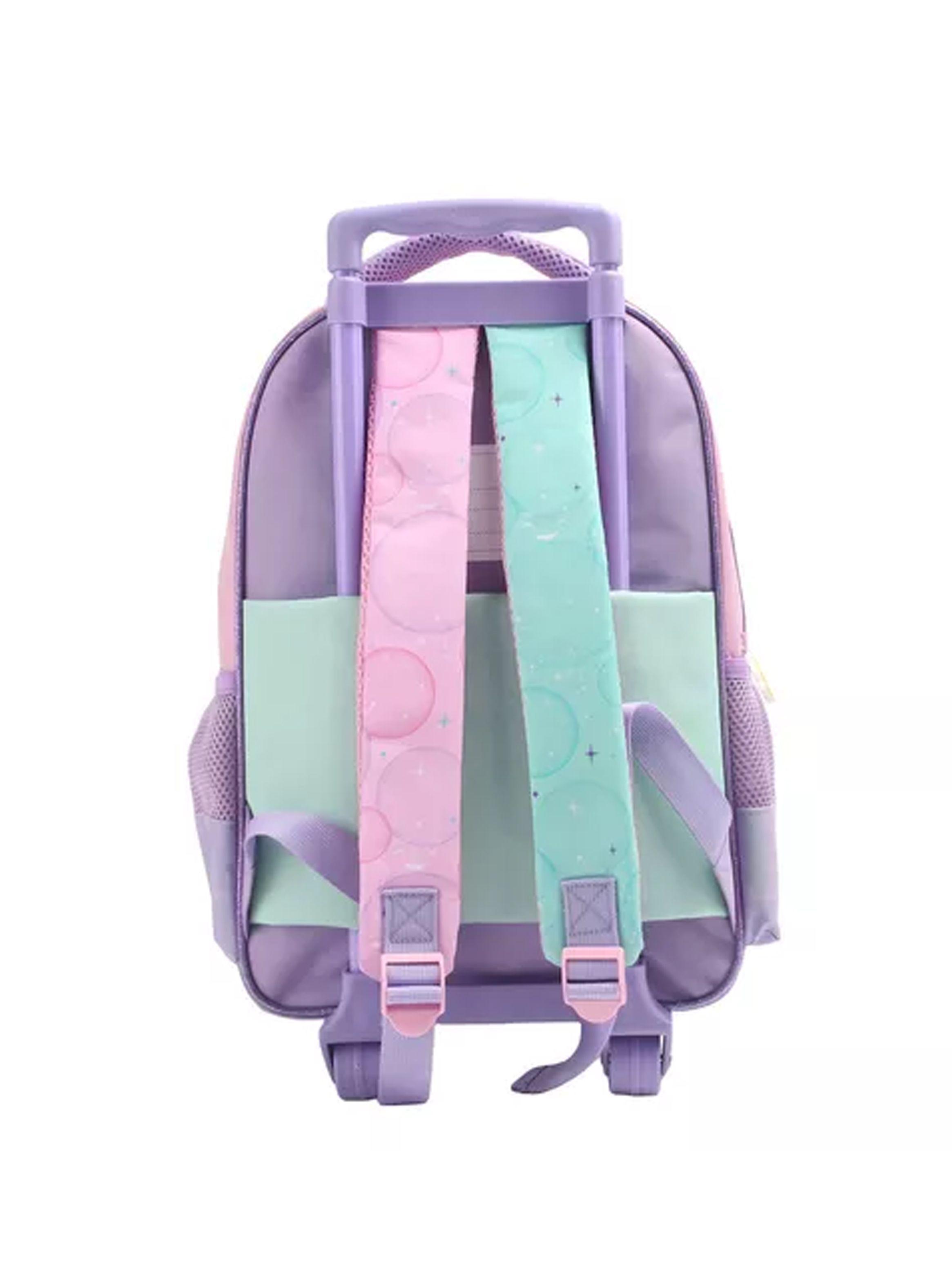 Kit De Mochila Escolar Infantil Wish Disney Con Ruedas Intek-3