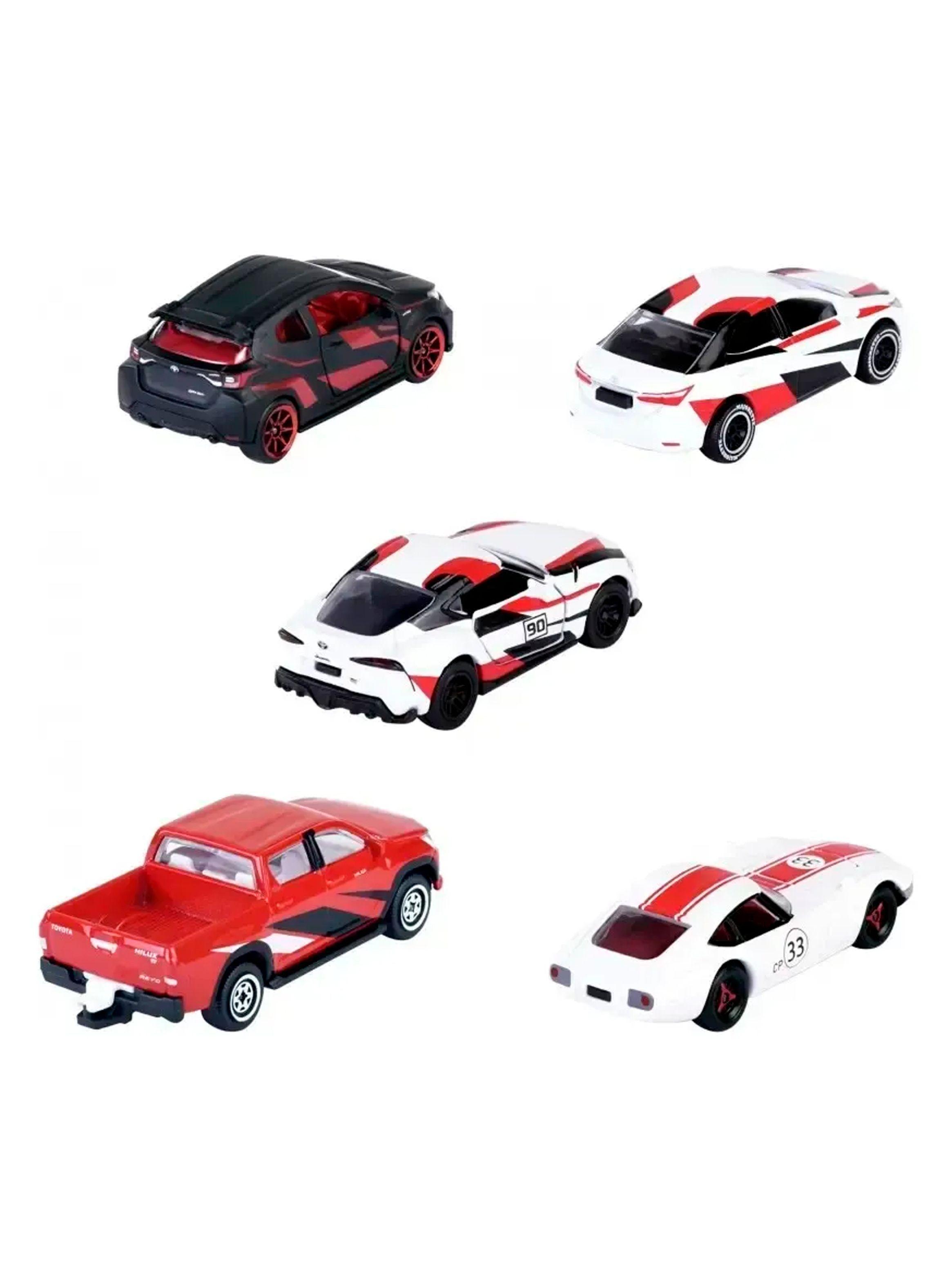 Set 5 Autos De Metal 1 64 Majorette Toyota Racing Original-2