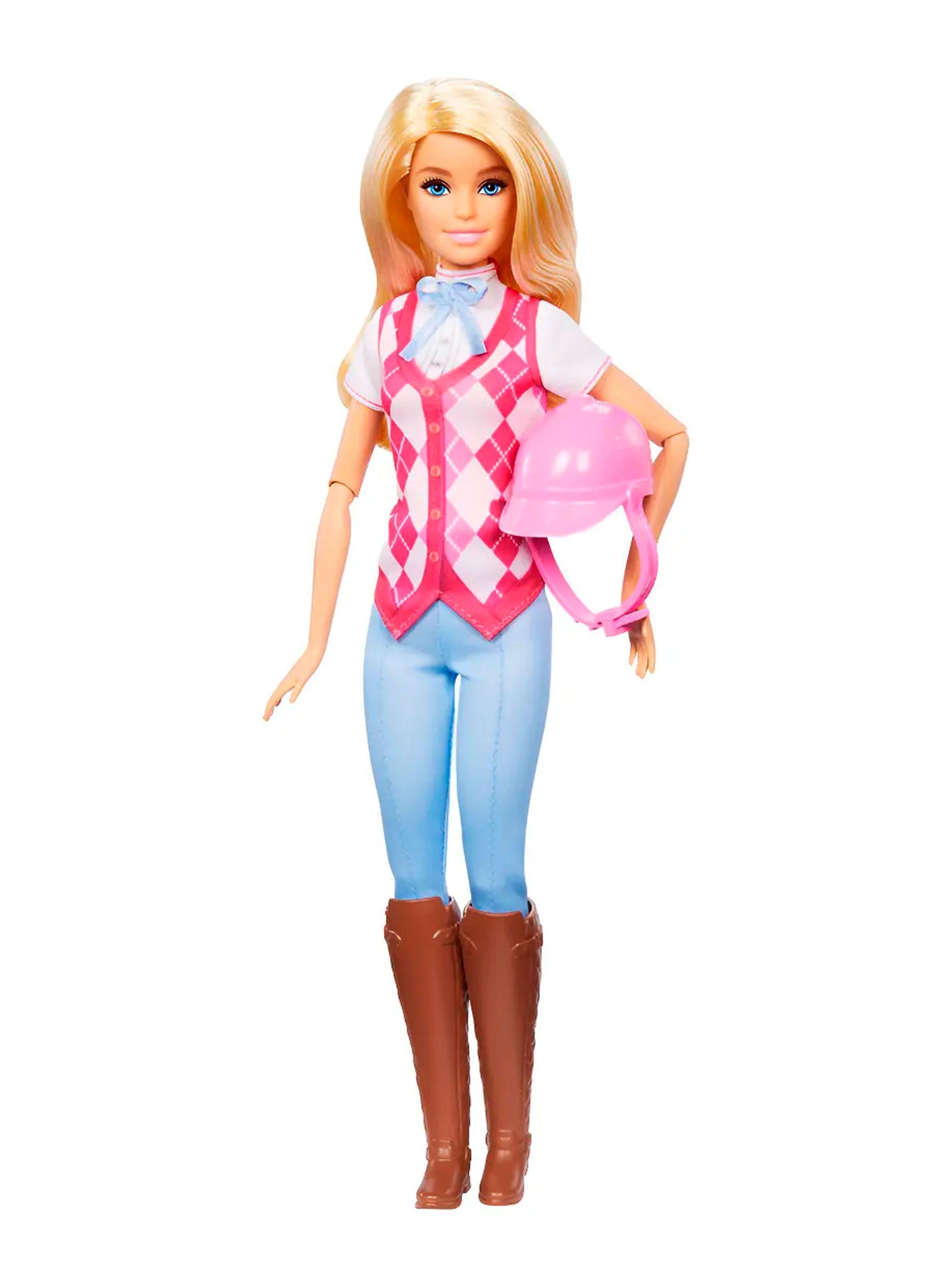 Muñeca Barbie Malibu Equitacion Con Caballo niños 3+-4