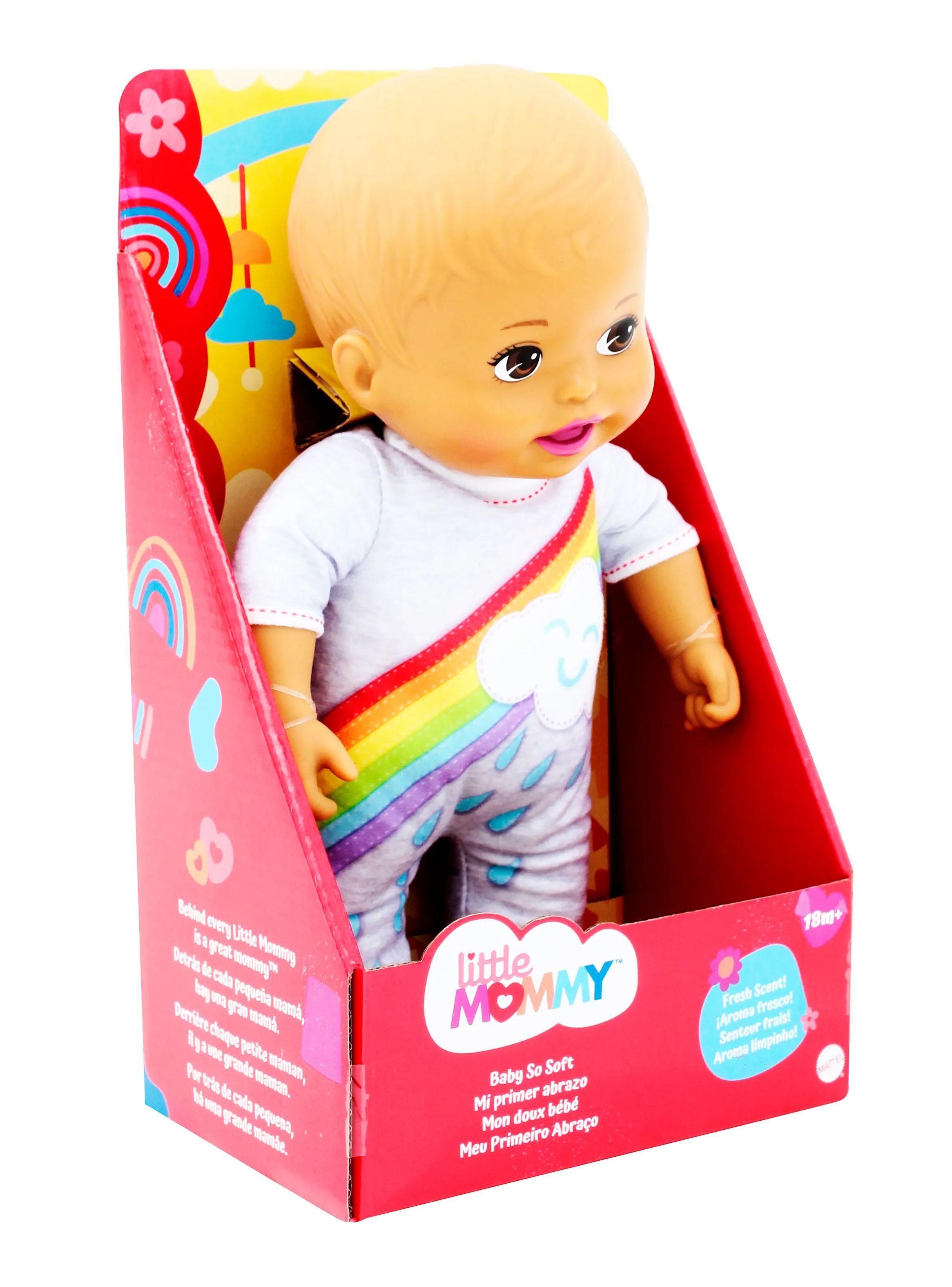 Muñeca Little Mommy Mi Primer Abrazo Arcoíris de Mattel-3
