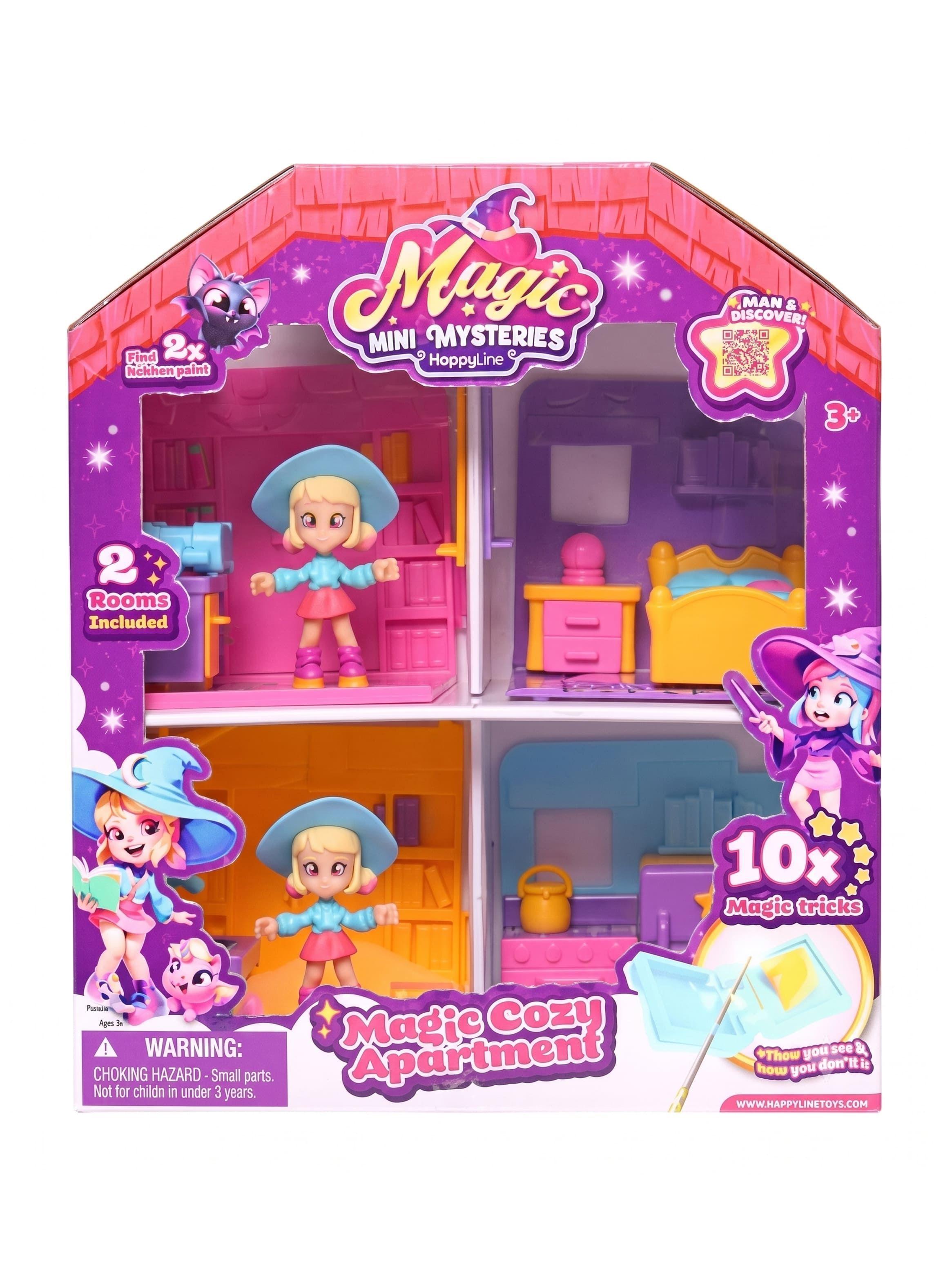 Pack Muñecas Magic Mini Mysteries Mega Rooms Happy Line niñas 3+-2