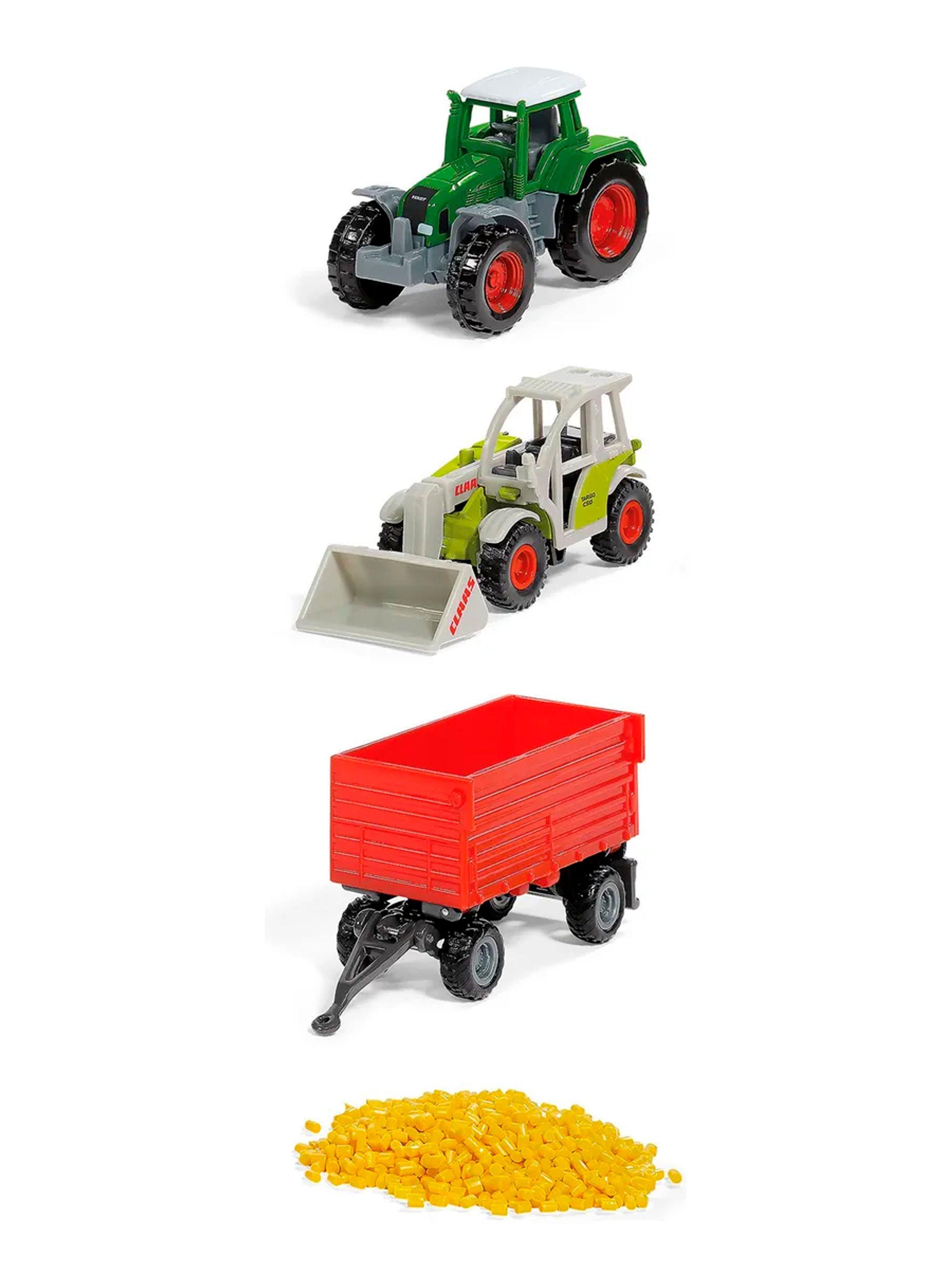 Set Agrícola Siku: Tractor Fendt y Cargador Claas | Metal 1:87-2