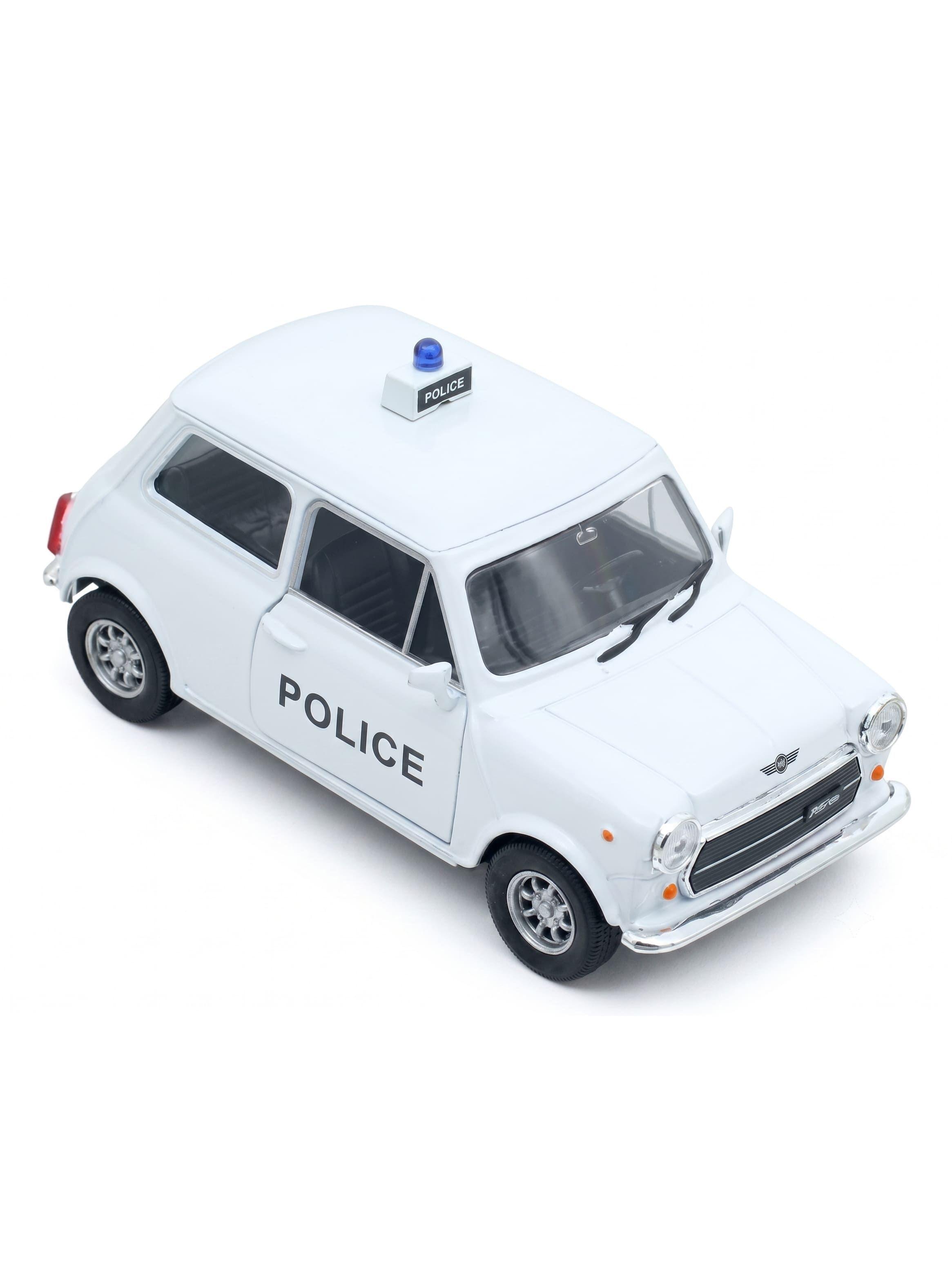 Auto Mini Cooper 1300 Policia Londres Metal 1 38 Welly-2