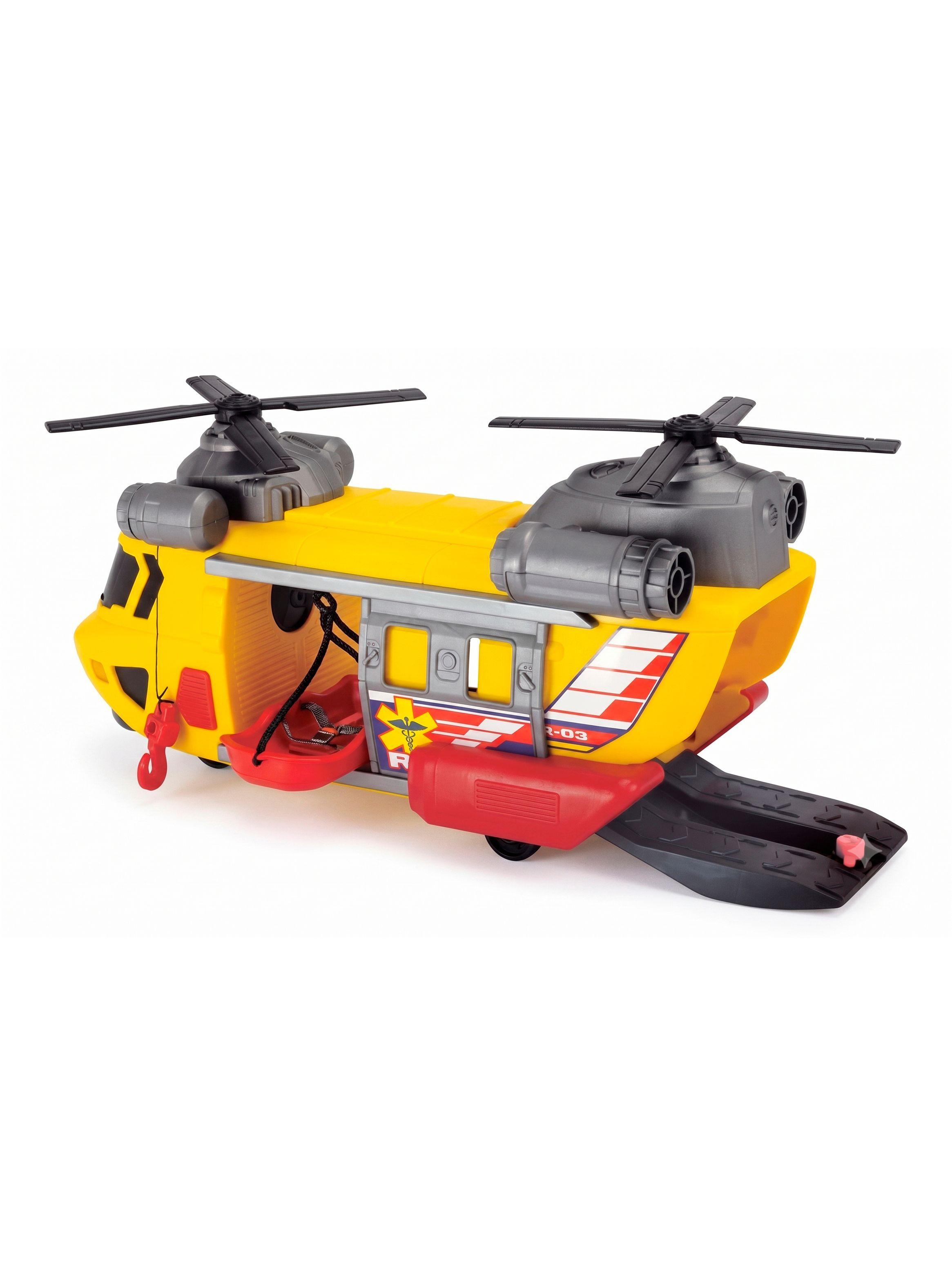Helicoptero De Rescate Con Luces Sonido Dickie Toys 30cm-2