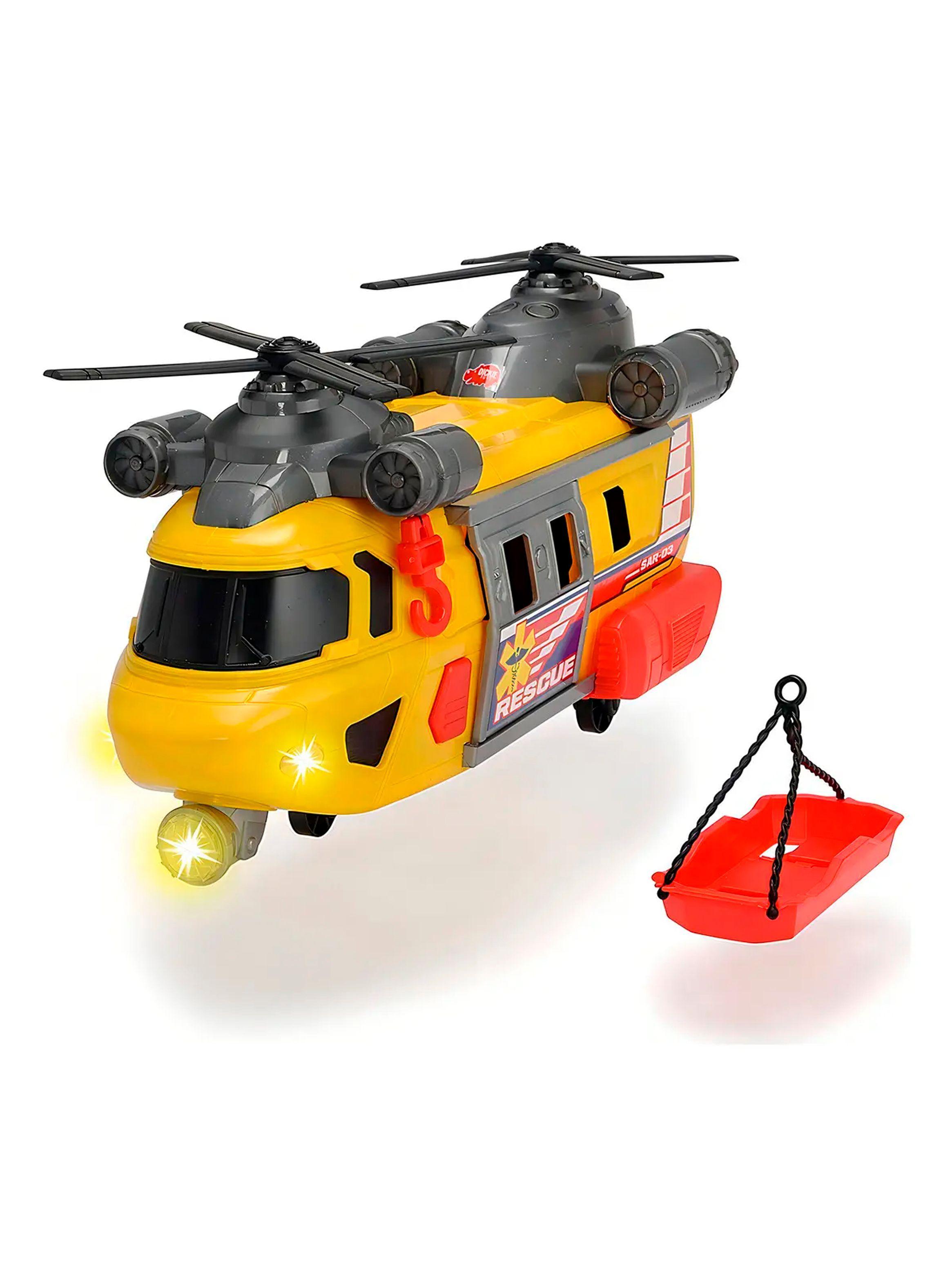 Helicoptero De Rescate Con Luces Sonido Dickie Toys 30cm-3