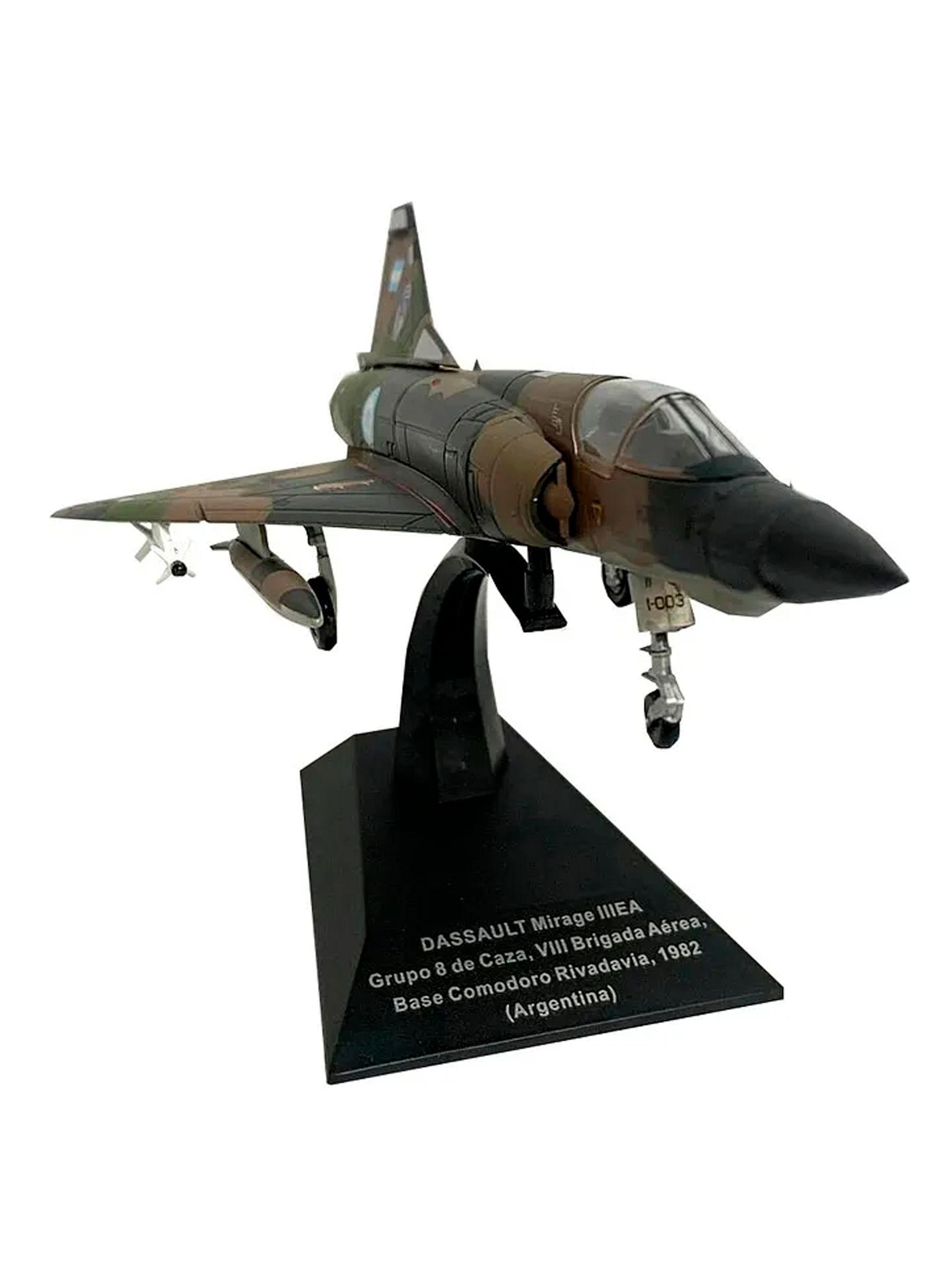 Escuadrón X4 Aviones Mirage 3 Colección Argentina Esca 1:100 Mimetizado-2