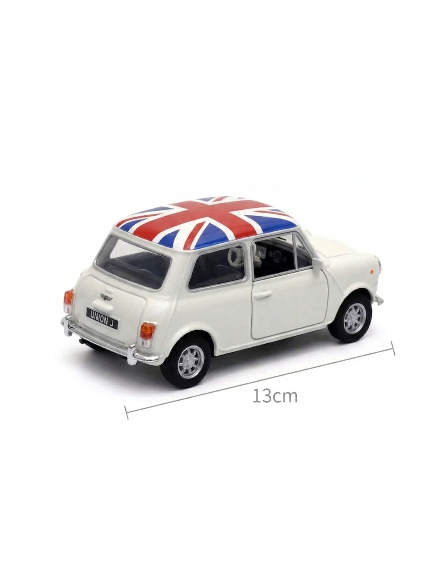 Vehículo Colección Mini Cooper Blanco British Versión Escala 1:36 de Welly-2