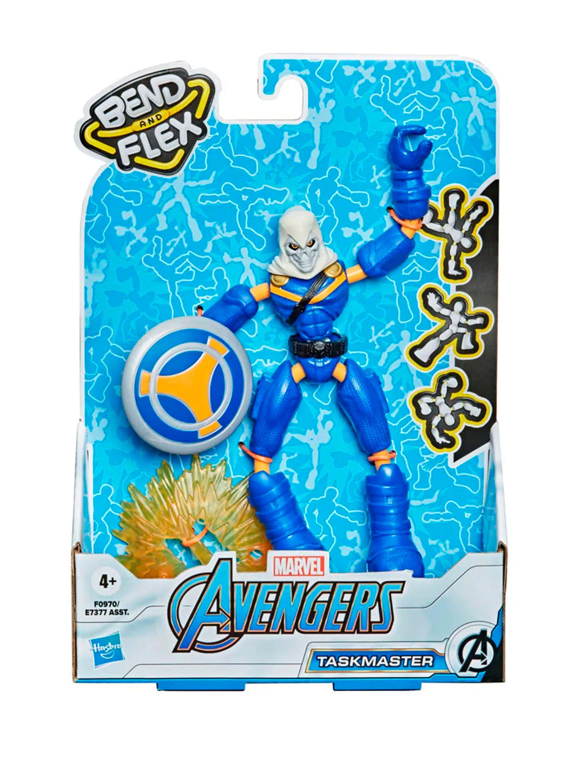 Figura Marvel Avengers Taskmaster Bend And Flex Hasbro-1