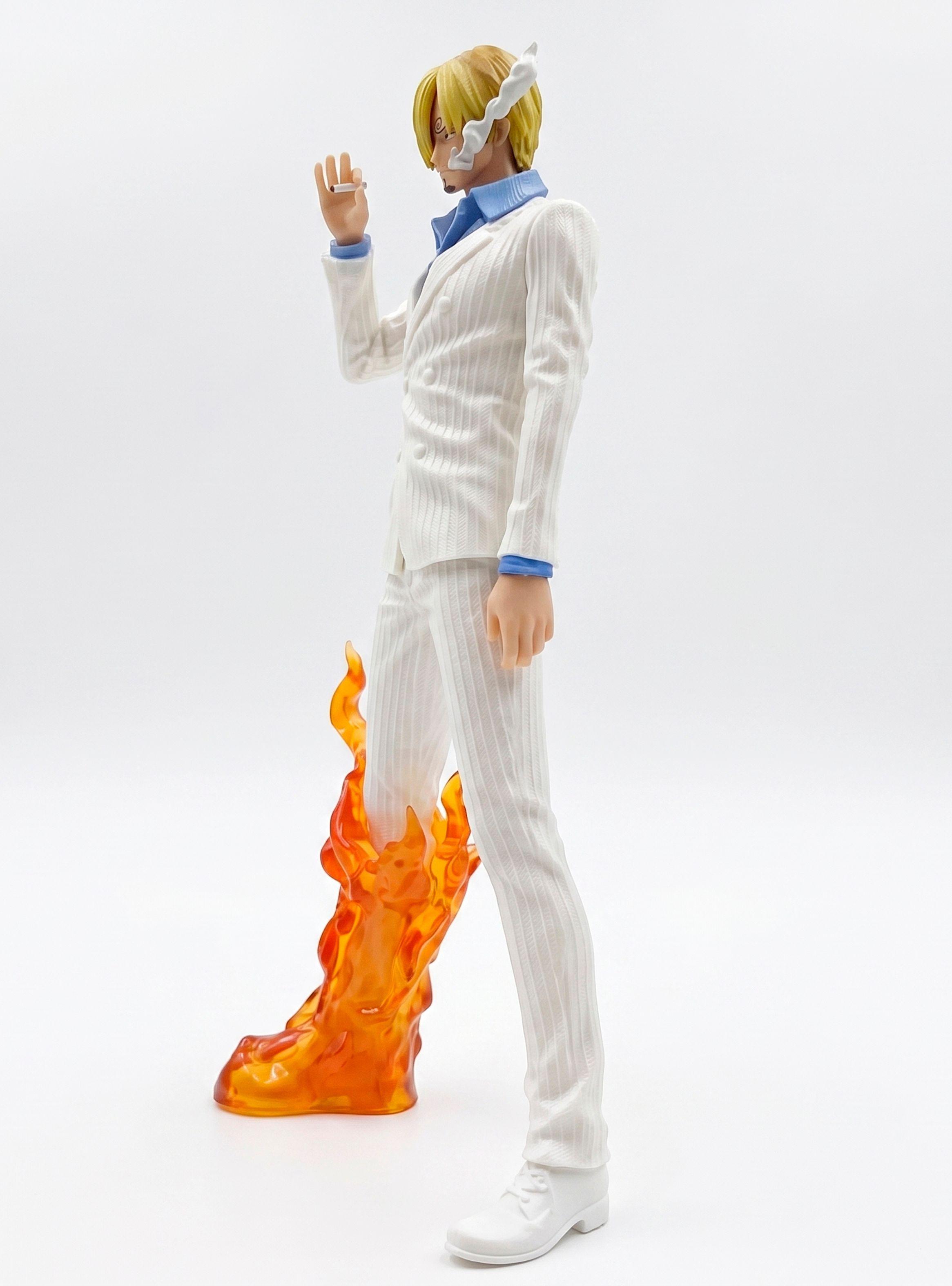Figura Sanji One Piece 32cm Traje Blanco Diable Jambe-1