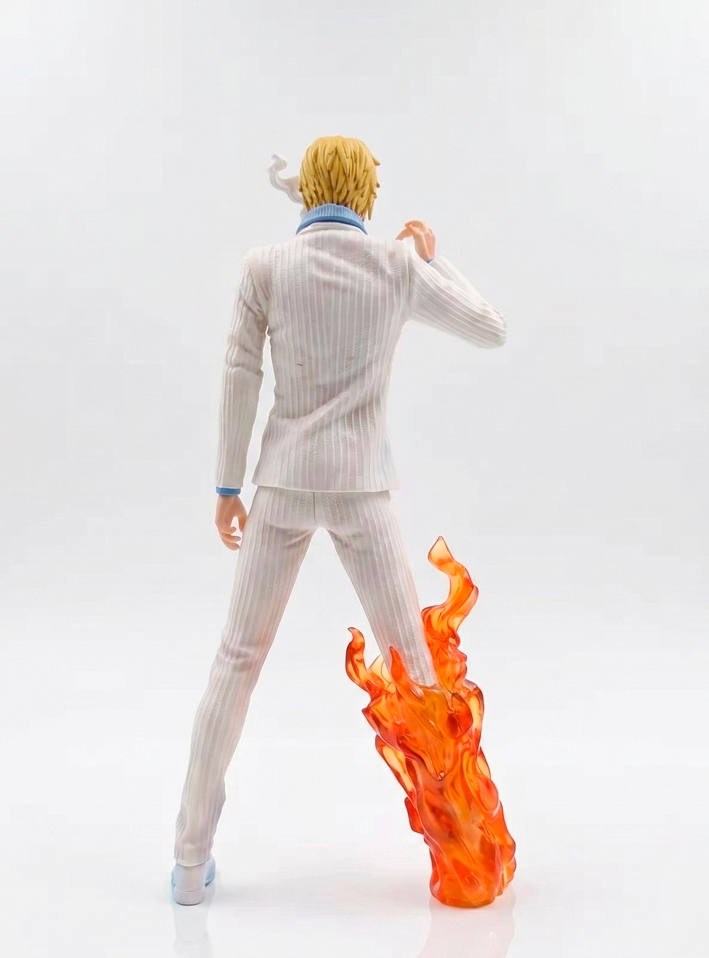 Figura Sanji One Piece 32cm Traje Blanco Diable Jambe-2