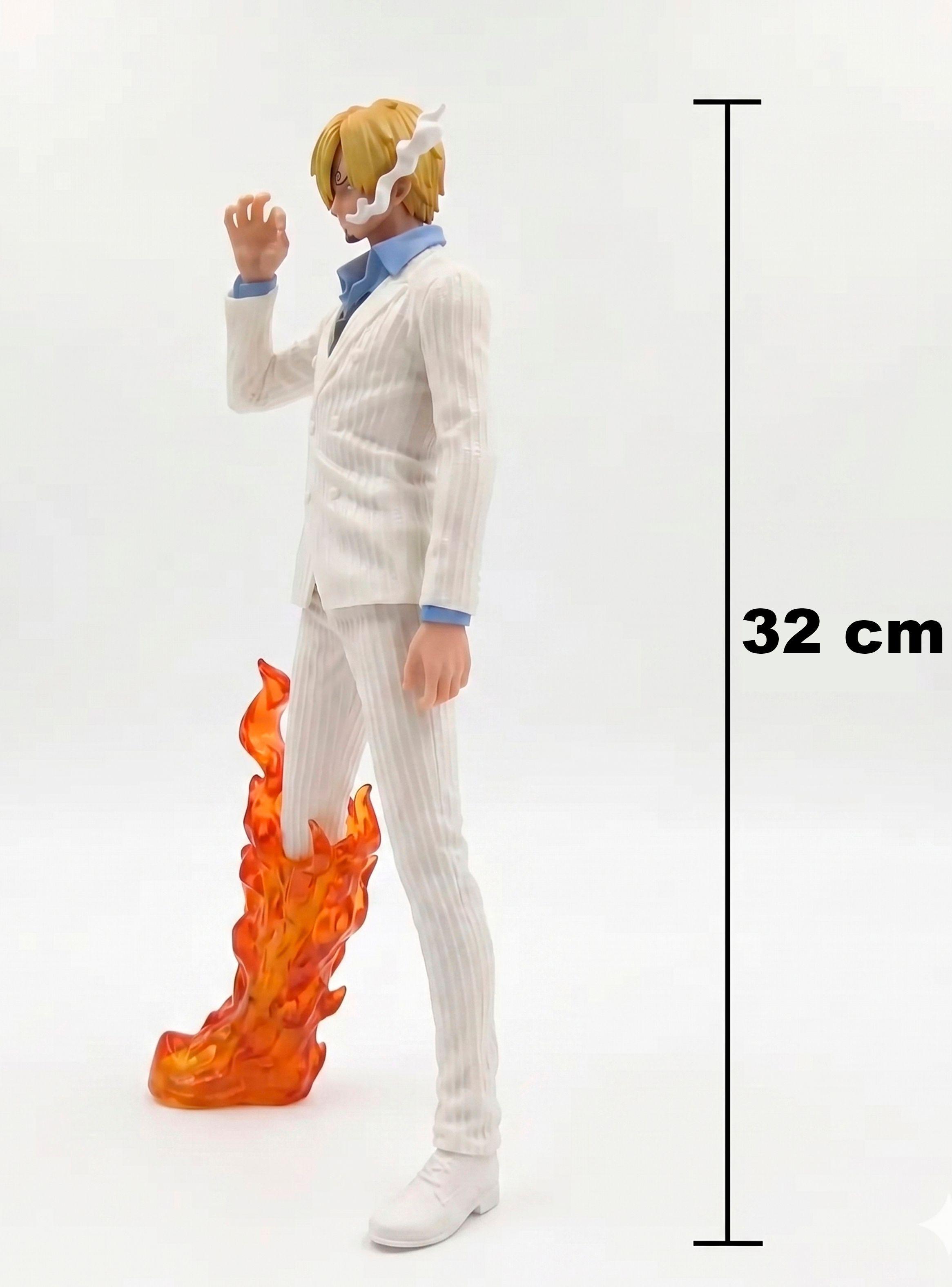 Figura Sanji One Piece 32cm Traje Blanco Diable Jambe-3