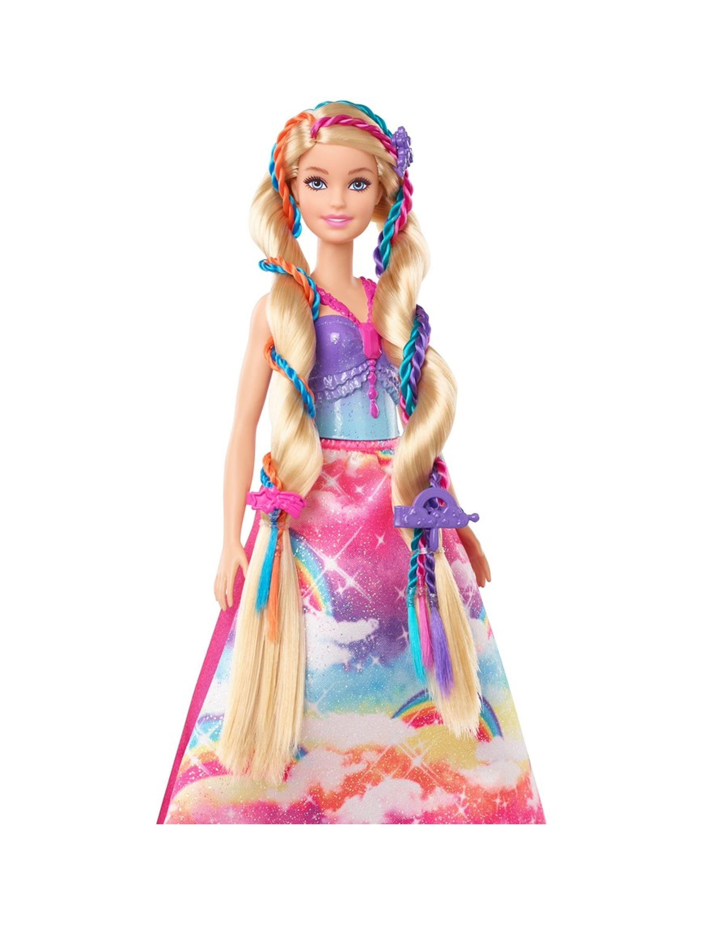 Barbie Fantasía Muñeca Trenzas Mágicas de Mattel-2