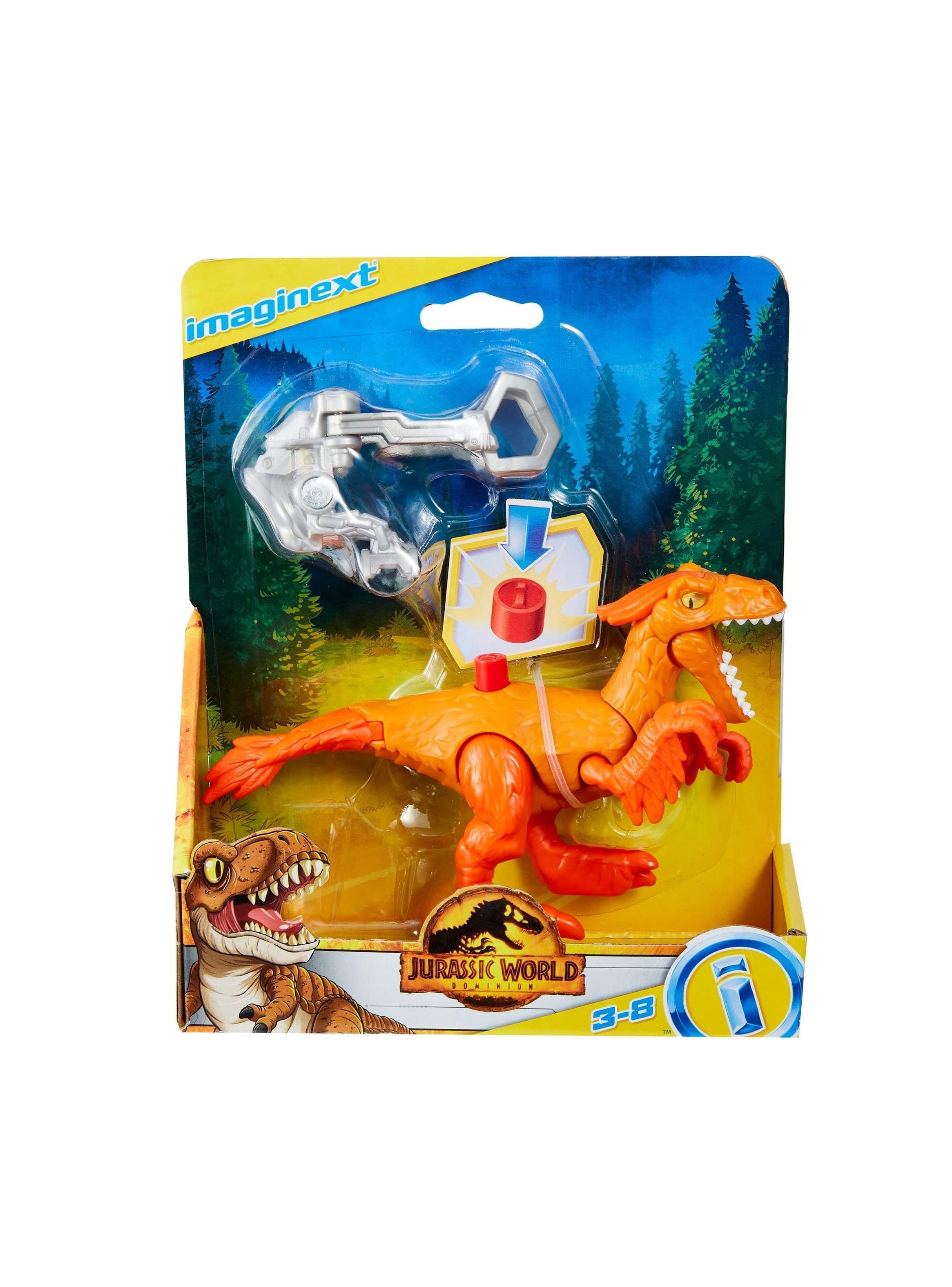 Dinosaurio Atrociraptor Tiger Jurassic World Dominion Fisher Price de Imaginext-4