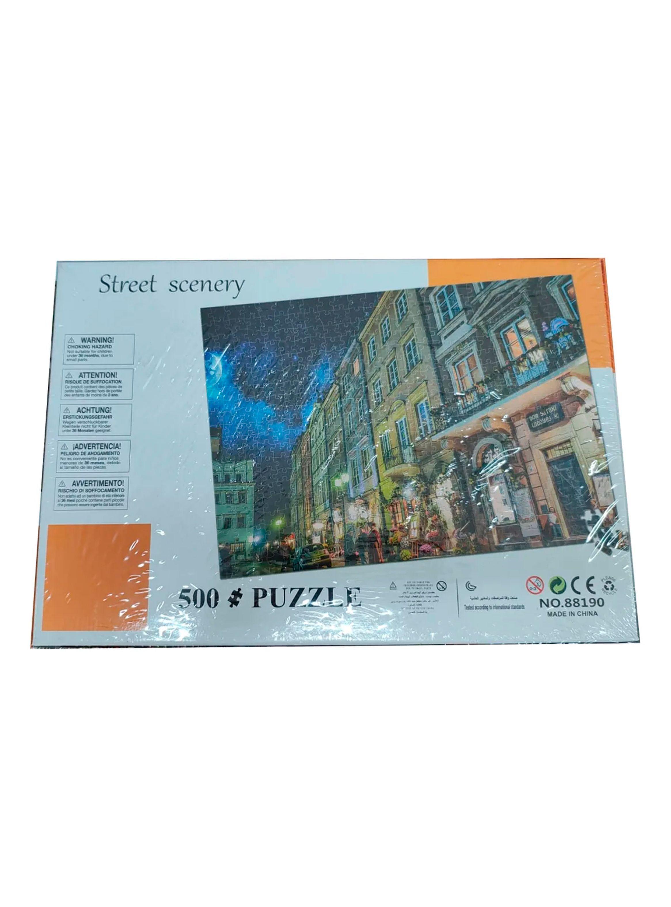 Puzzle Rompecabezas Escenario Calle De Noche 500 Piezas-2