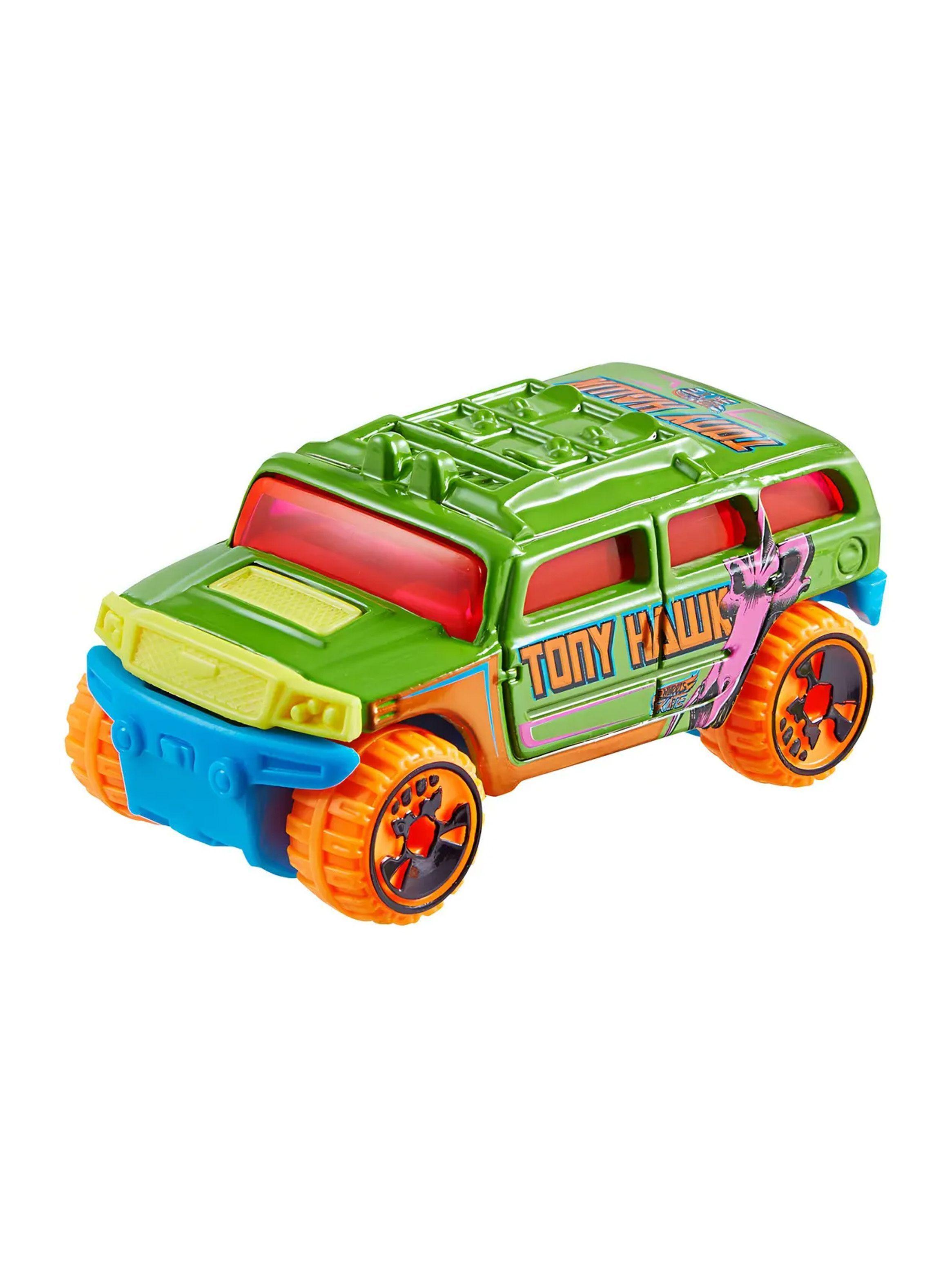 Auto Metal 1:64 Con Patineta Fingerboard Neon-3