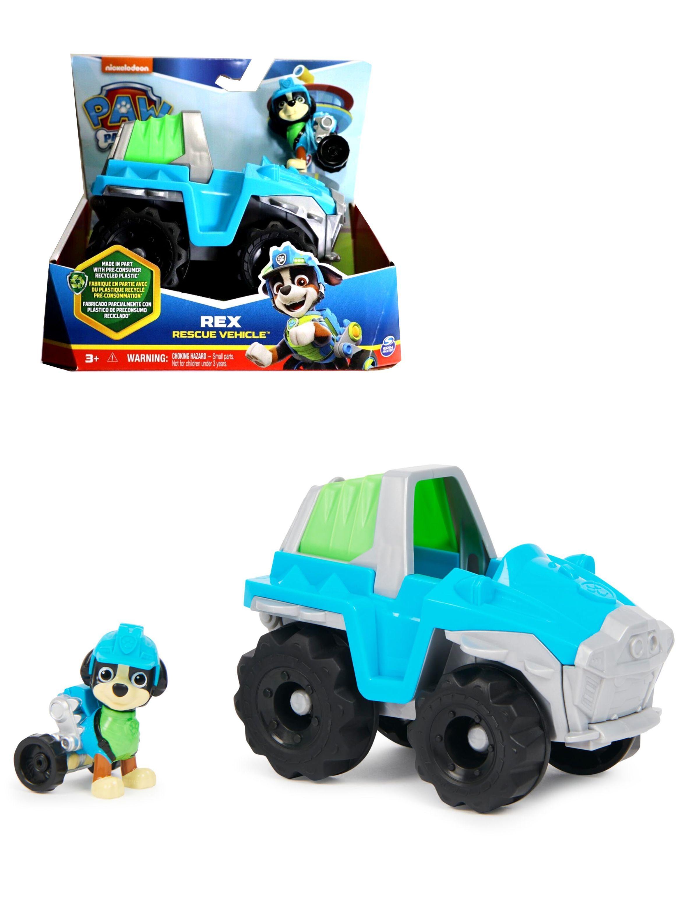 Figura con Vehículo De Rescate De Dinosaurios De Rex Paw Patrol de Spin Master-0