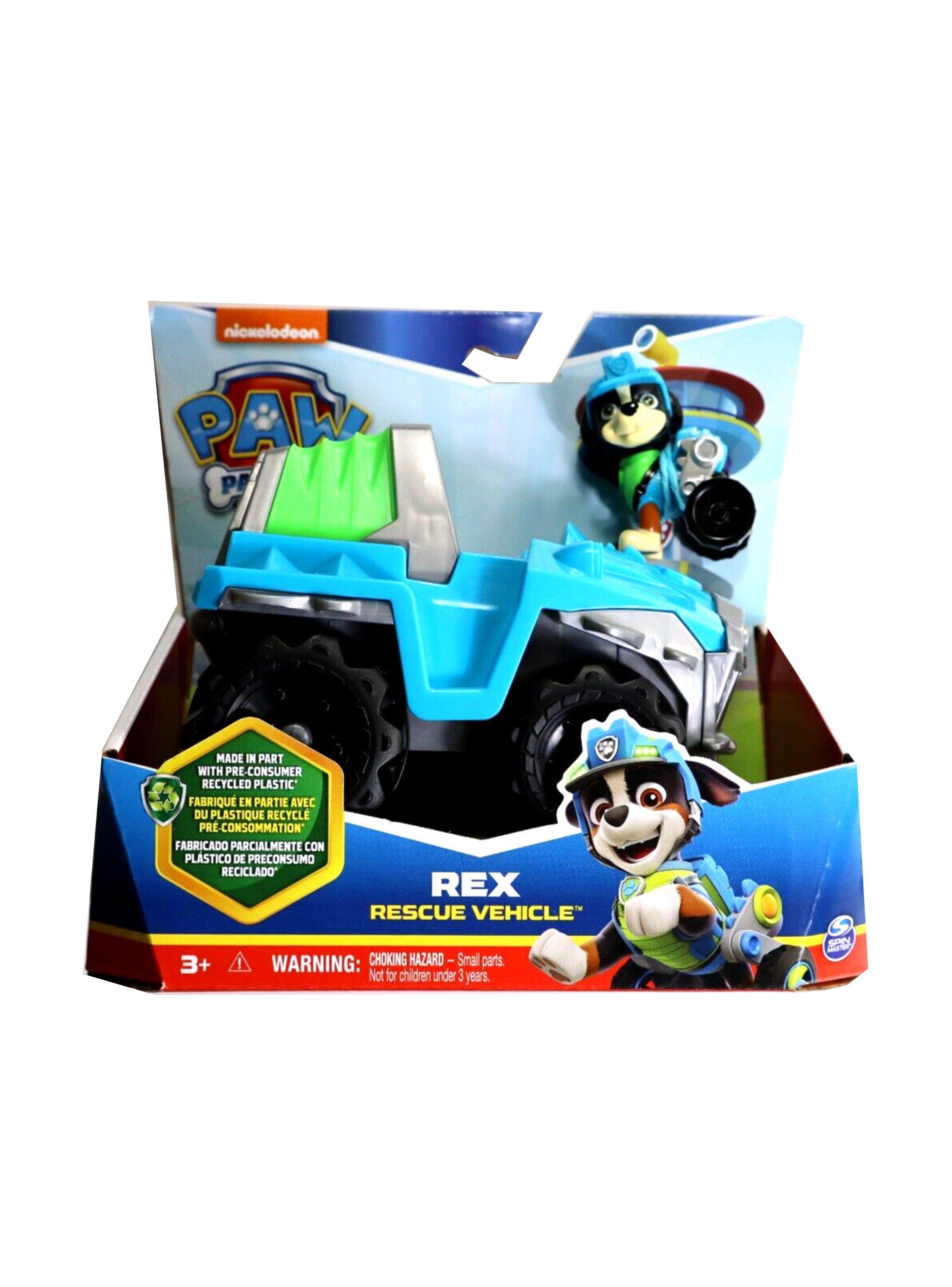 Figura con Vehículo De Rescate De Dinosaurios De Rex Paw Patrol de Spin Master-2