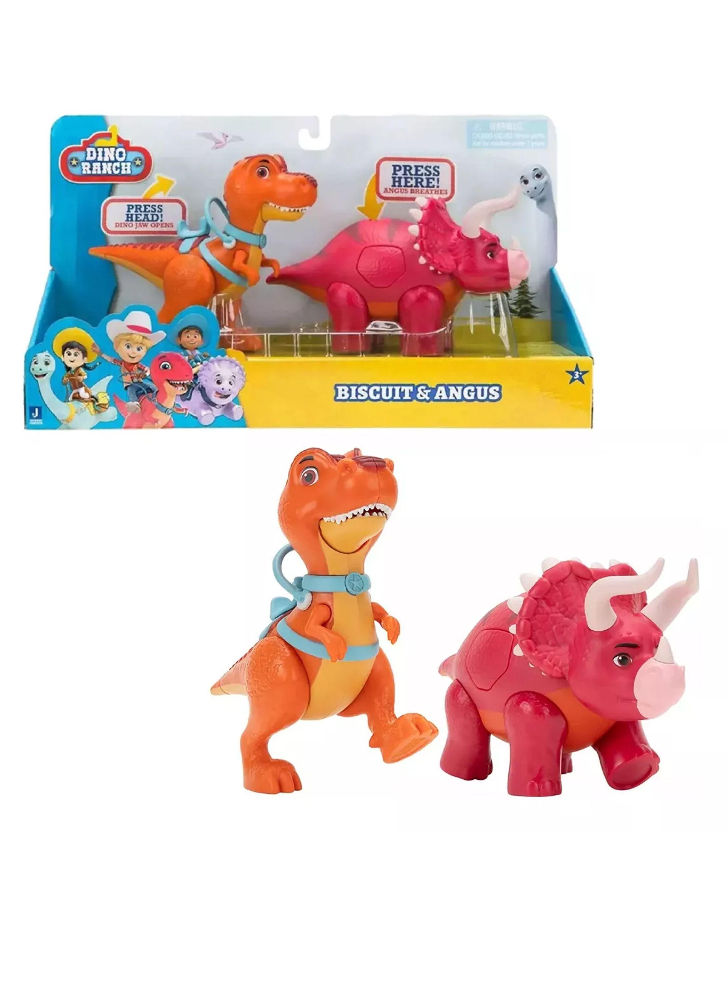 Figura Biscuit Y Angus Serie Animada Dino Ranch Marca Jazwares-0