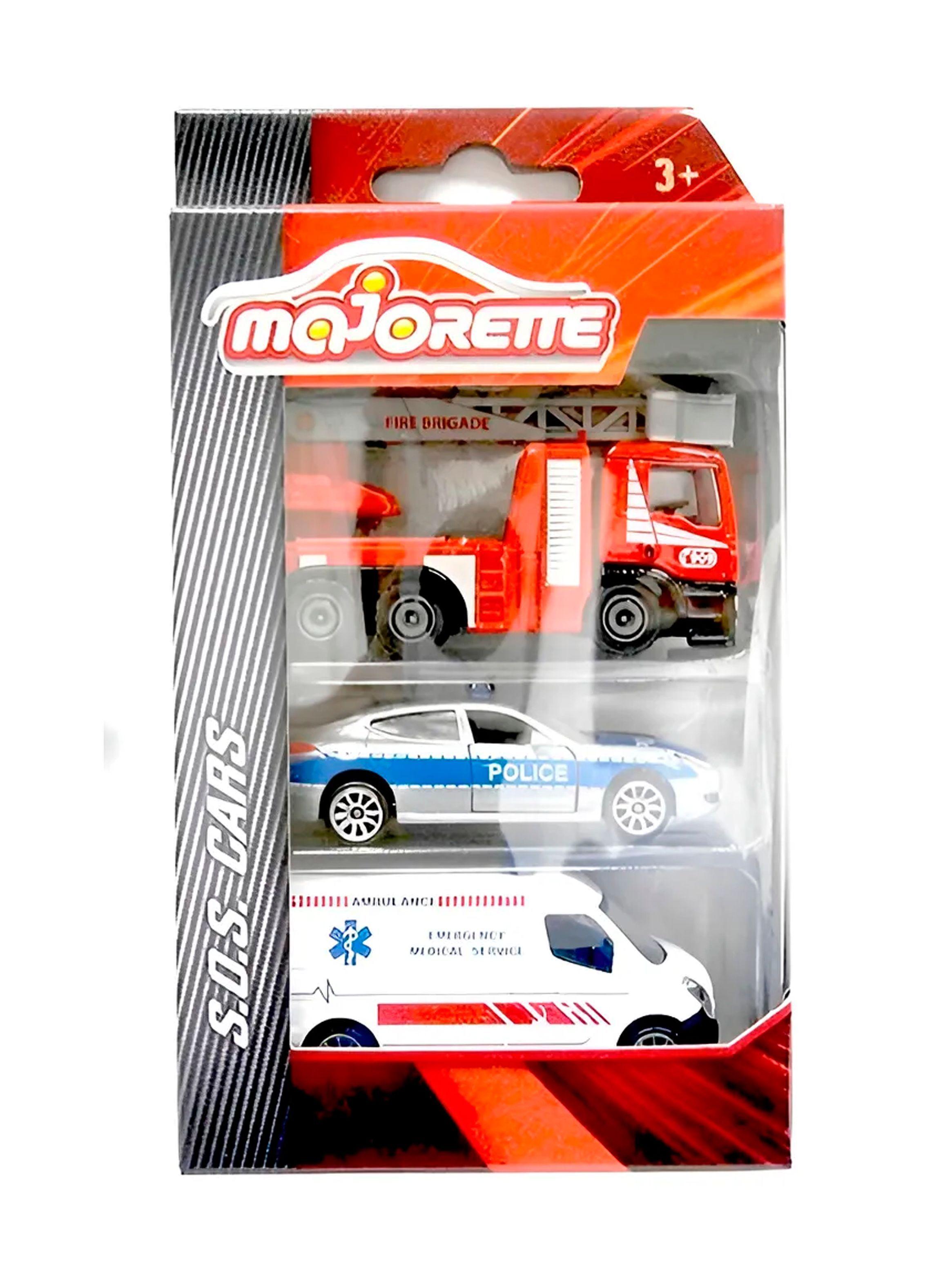 Pack 3 Autos de Emergencia | Majorette S.O.S. Collection 1:64-2