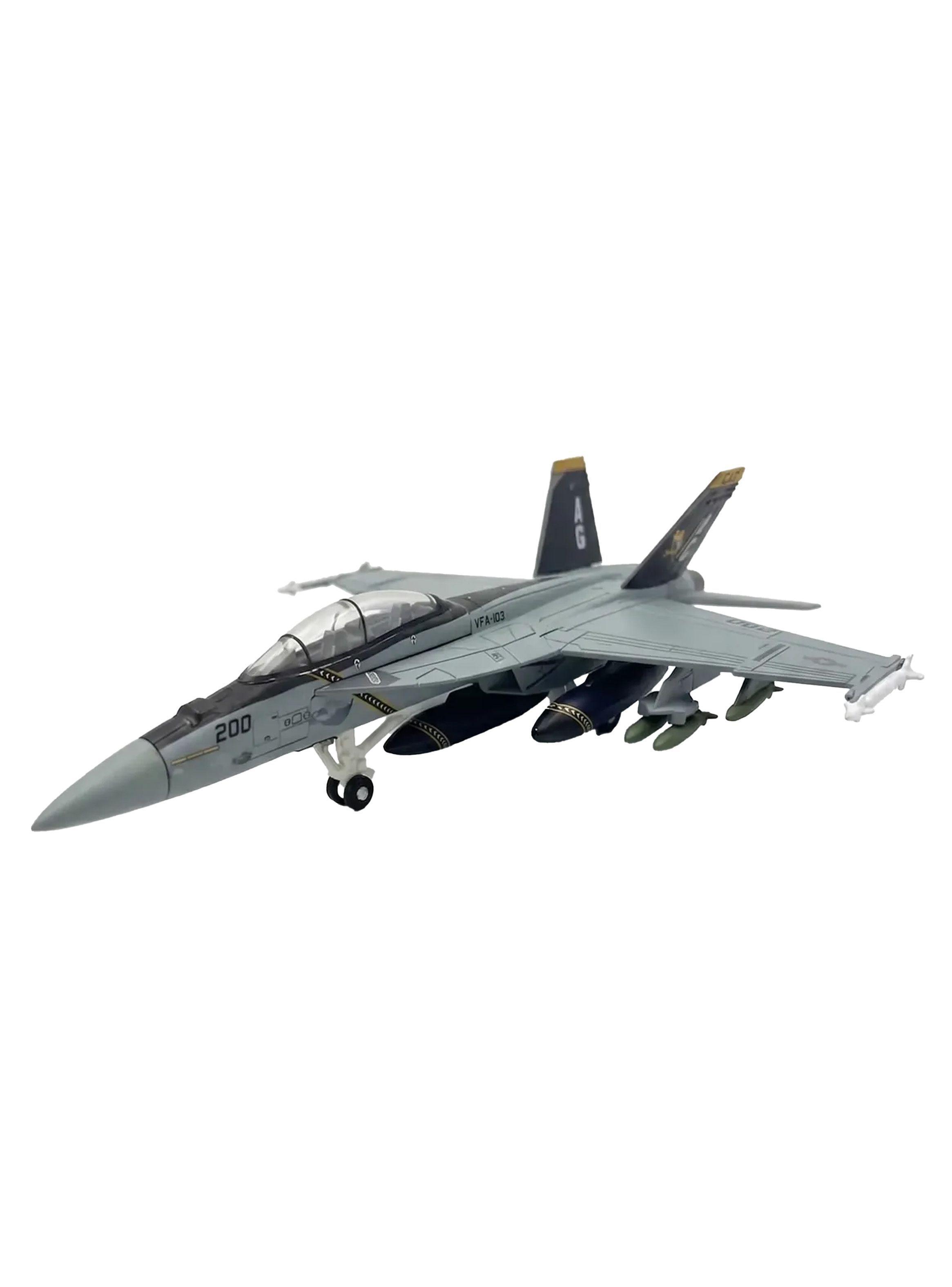 Modelo Avion Armable FA-18F Super Hornet Escala 1:100 Gris Modelismo-3