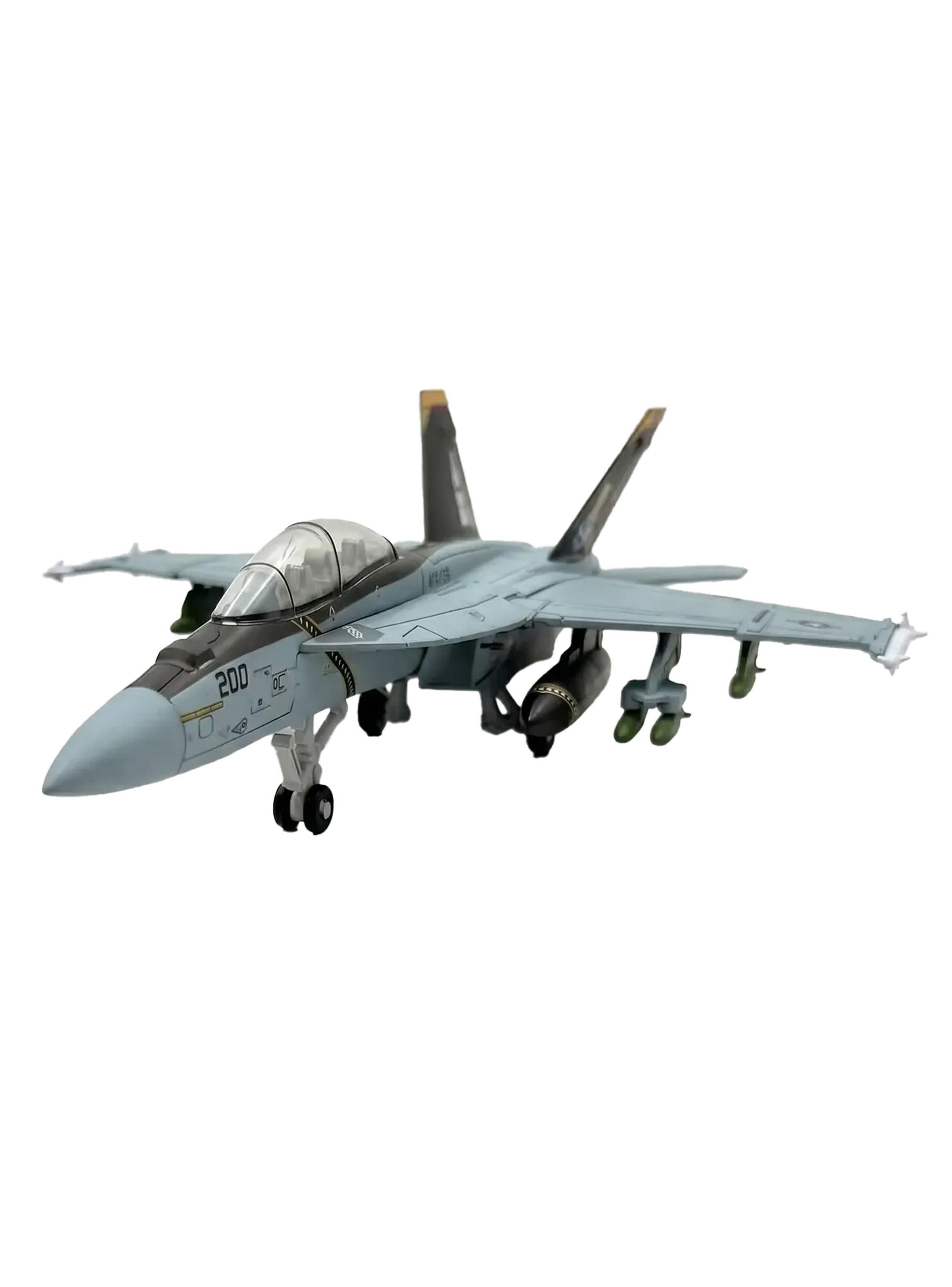 Modelo Avion Armable FA-18F Super Hornet Escala 1:100 Gris Modelismo-4