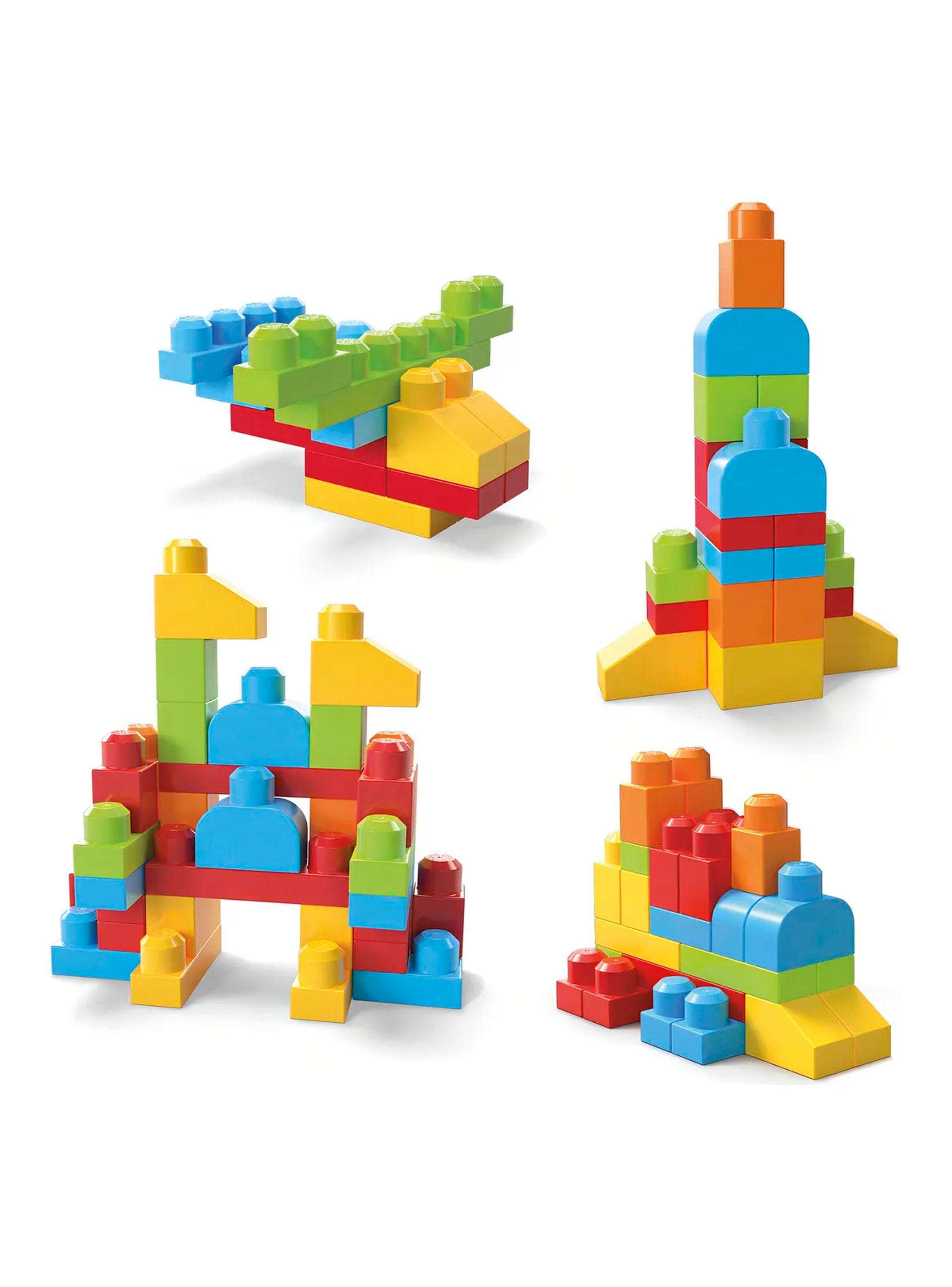 Mega Bloks Set de 40 Bloques de Construcción | First Builders-2