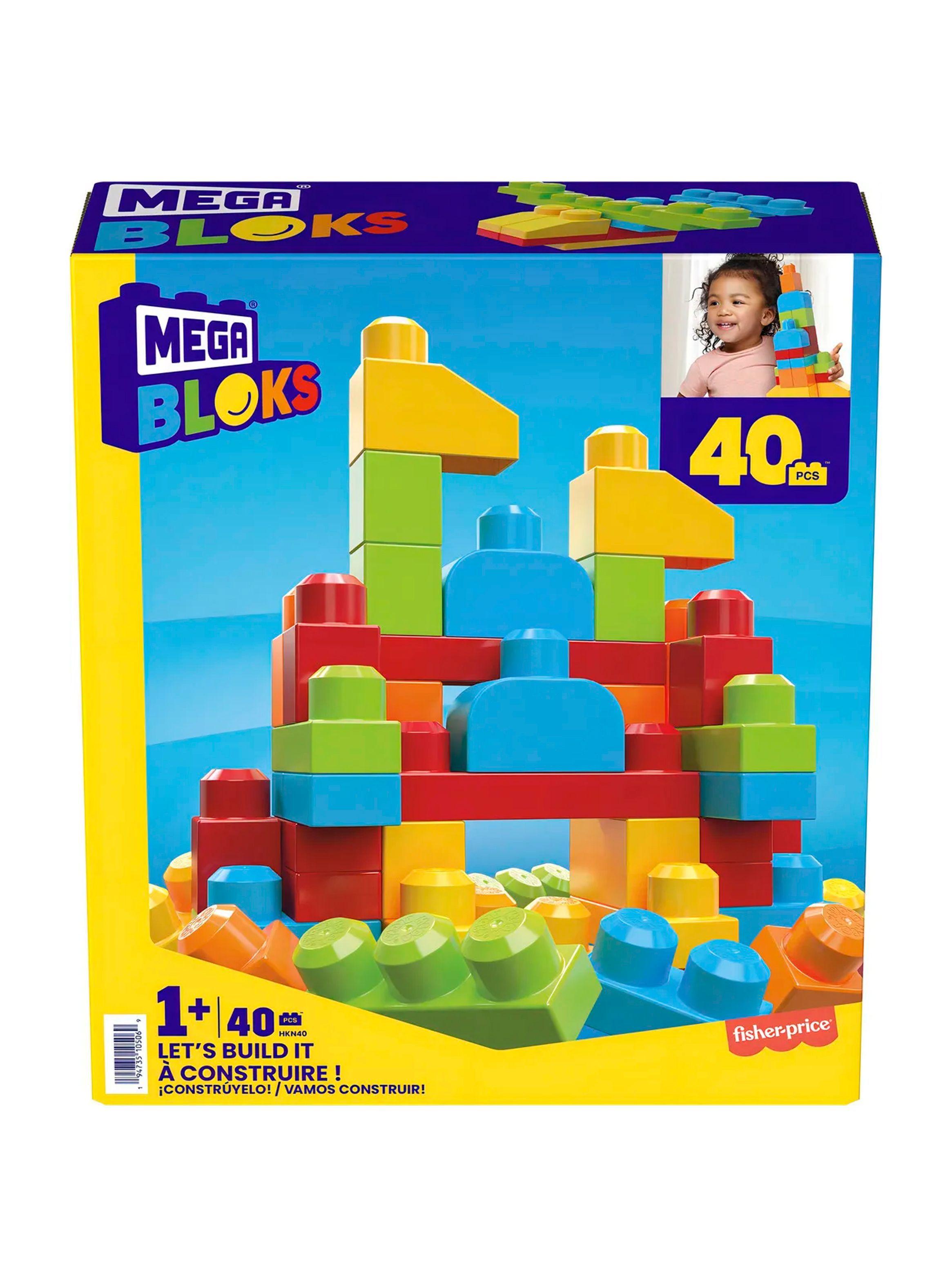 Mega Bloks Set de 40 Bloques de Construcción | First Builders-5
