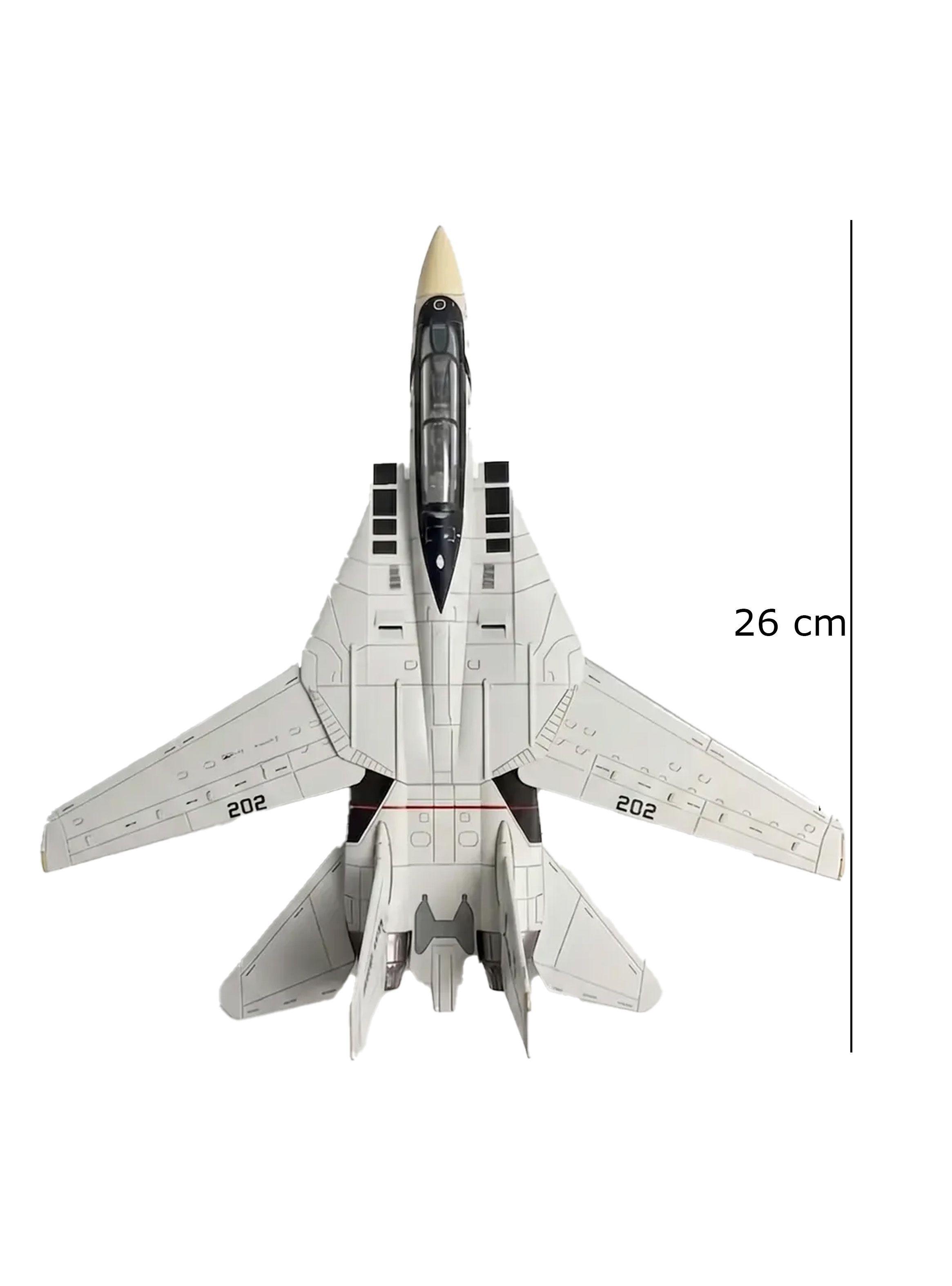 Modelo Avion Armable F-14 Tomcat Escala 1:72 Gris-4