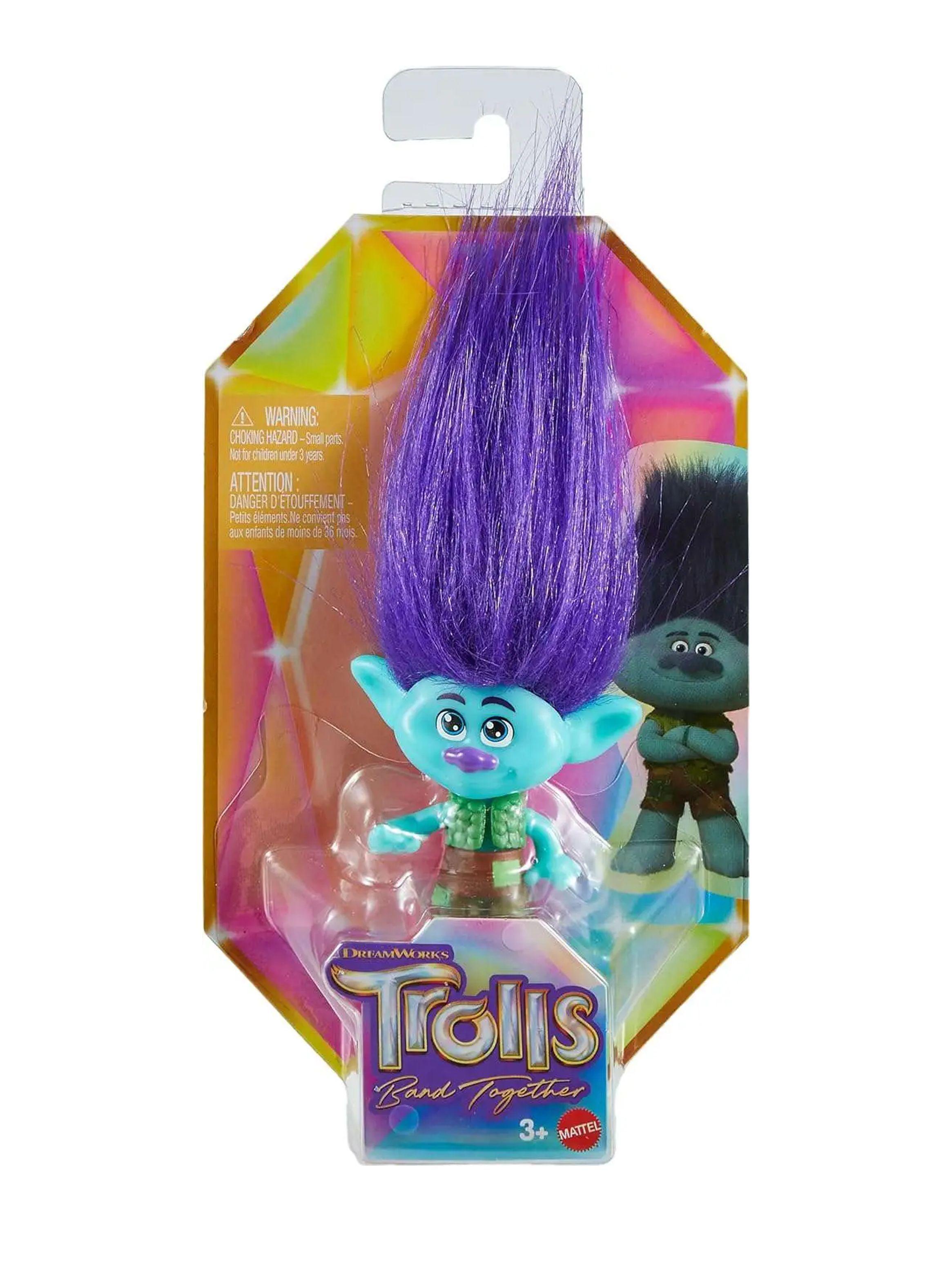 Figura Trolls: Band Together Pelo Morado Mini Branch de Mattel-2