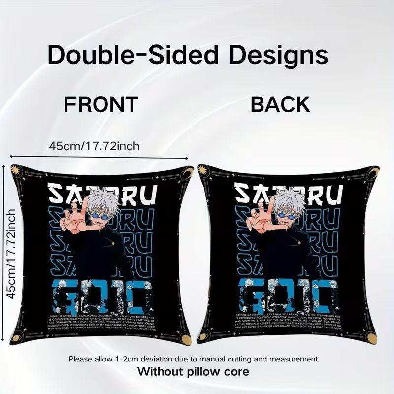 Funda de Almohada Gojo Jujutsu Kaisen 45x45cm Doble Cara-2