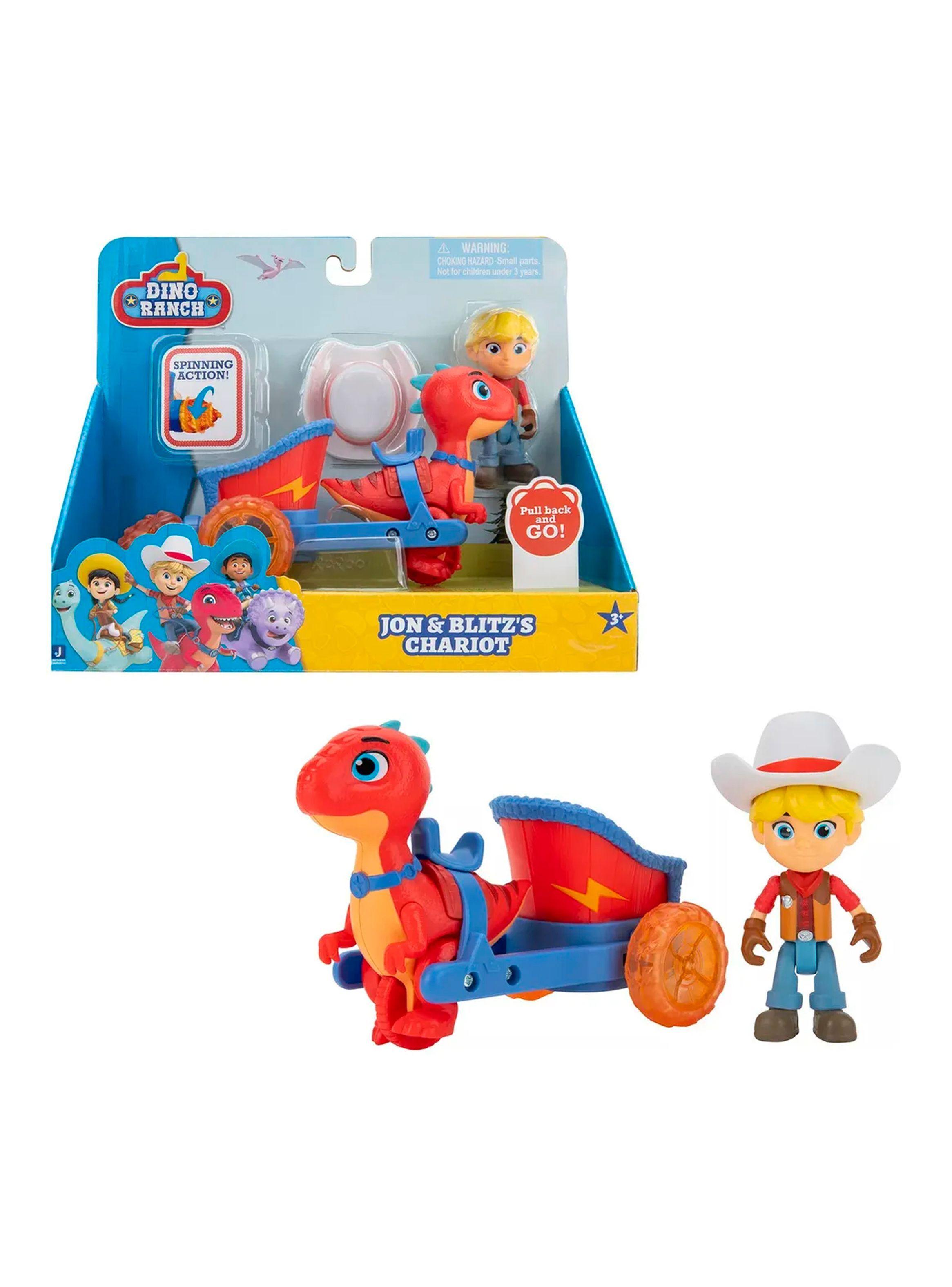 Set de Juego Jon y Blitz con Carruaje | Dino Ranch-0