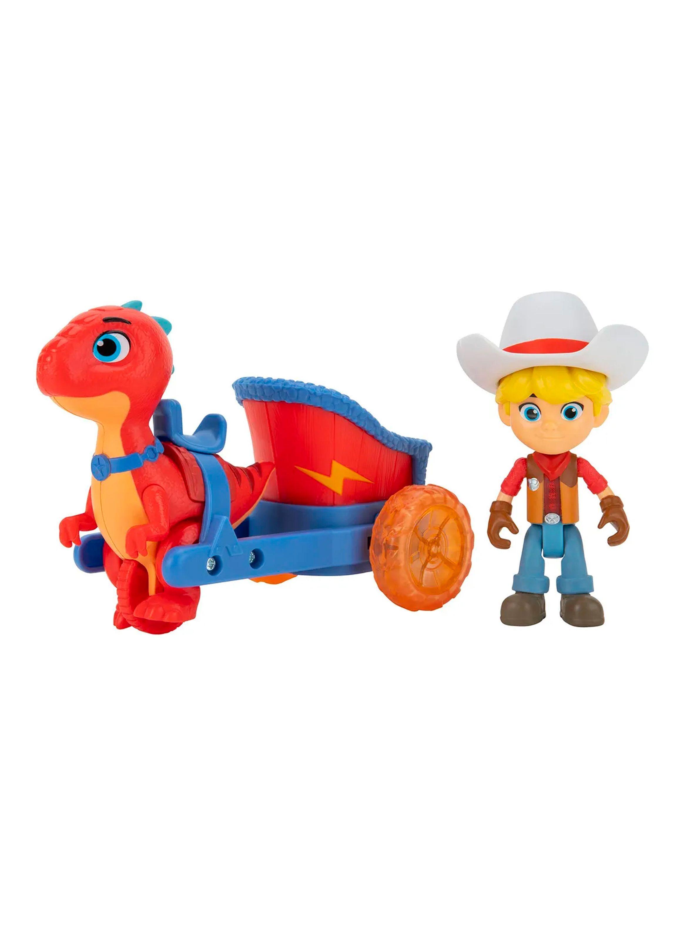 Set de Juego Jon y Blitz con Carruaje | Dino Ranch-1