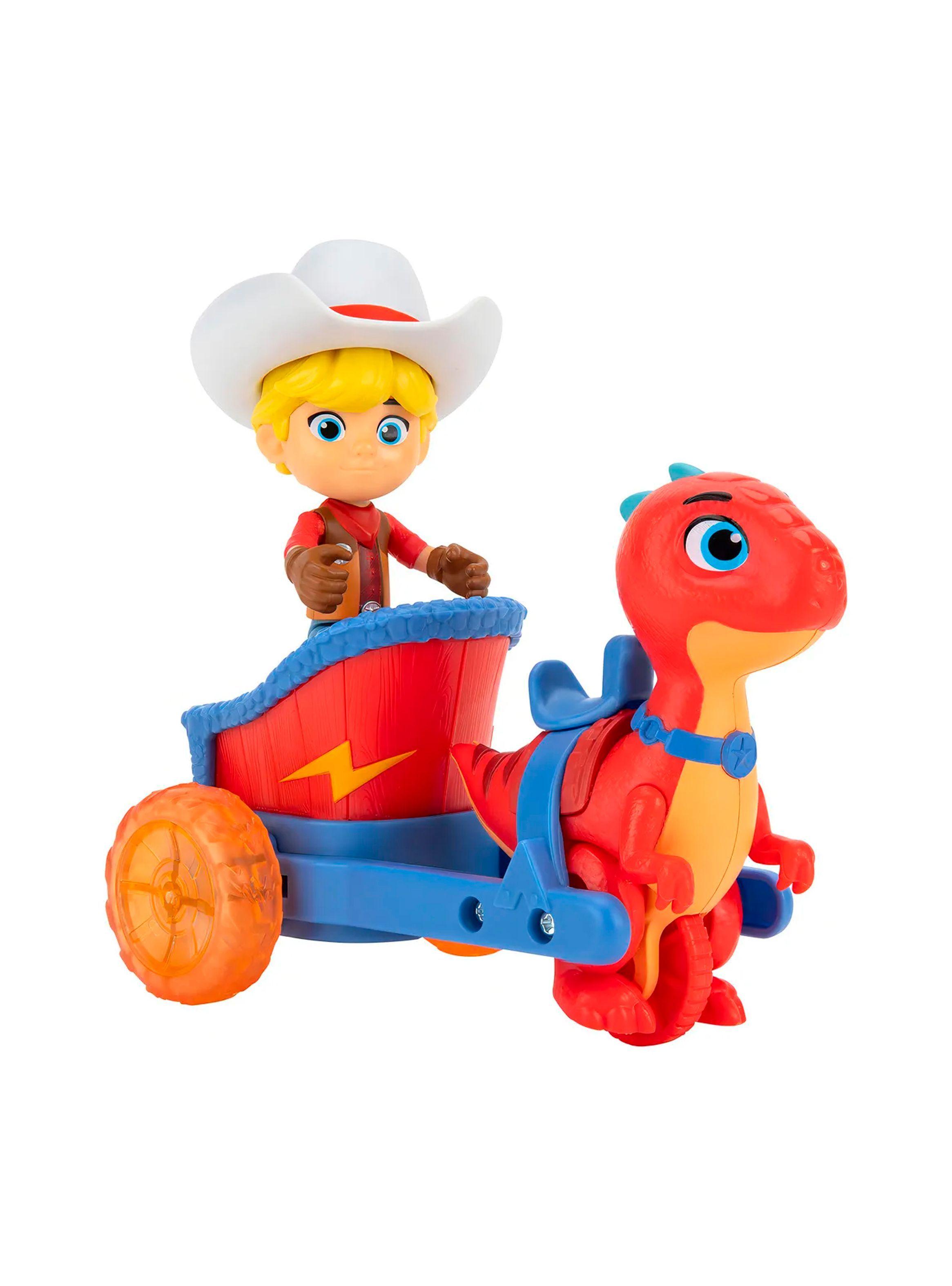 Set de Juego Jon y Blitz con Carruaje | Dino Ranch-2