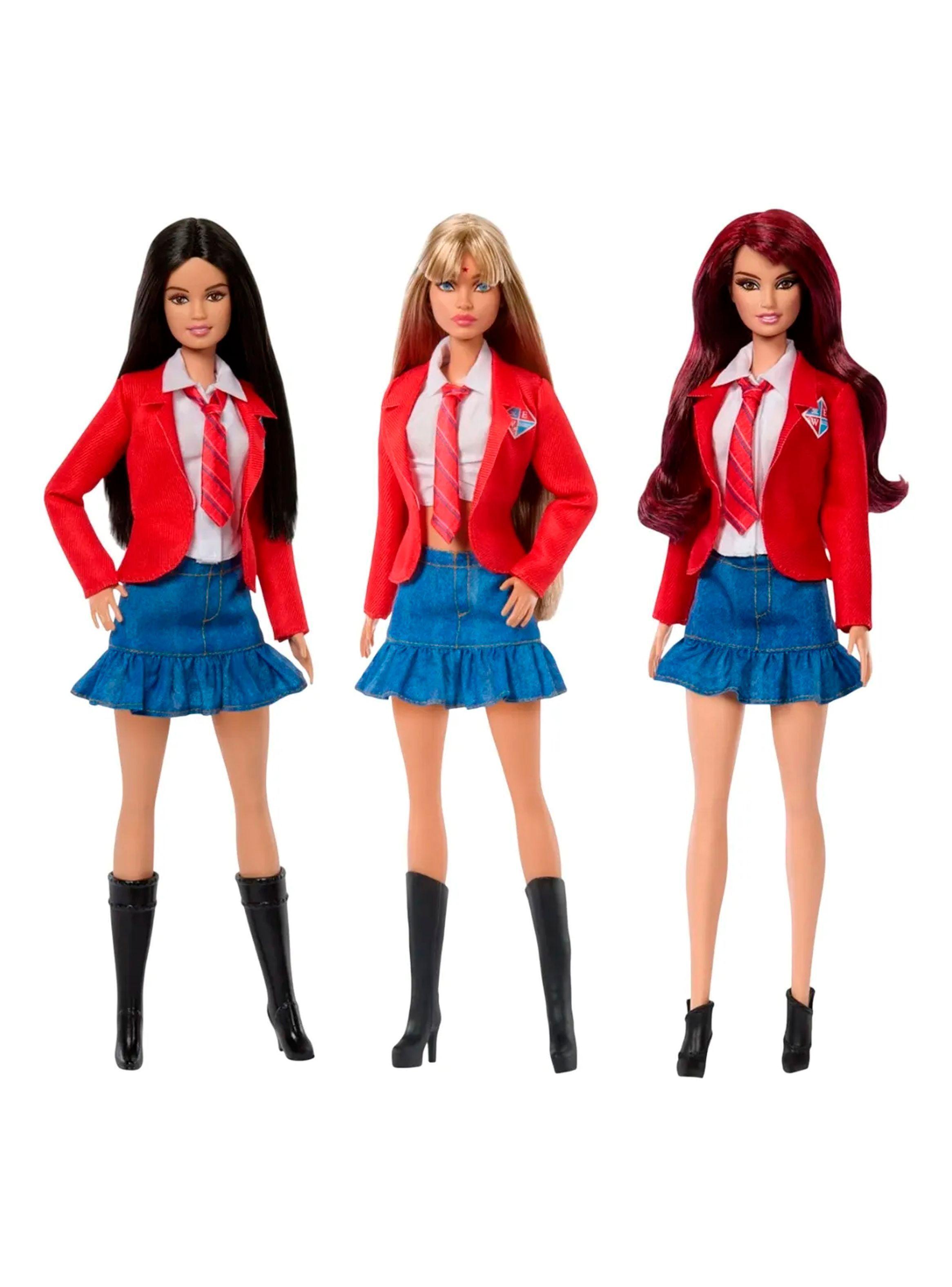 Kit Con 3 Muñecas Barbie De Banda Rebelde Mia Lupita Roberta-0