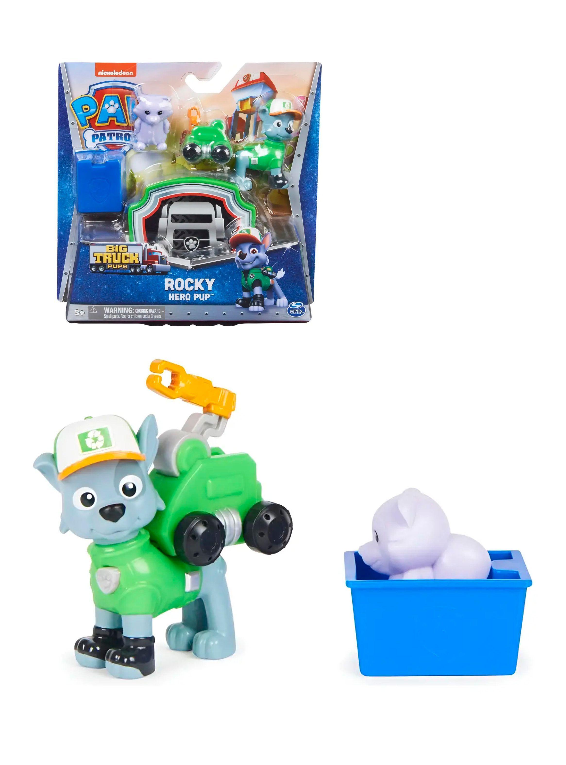 Figuras Paw Patrol Big Truck Pups Rocky Hero Pup-0
