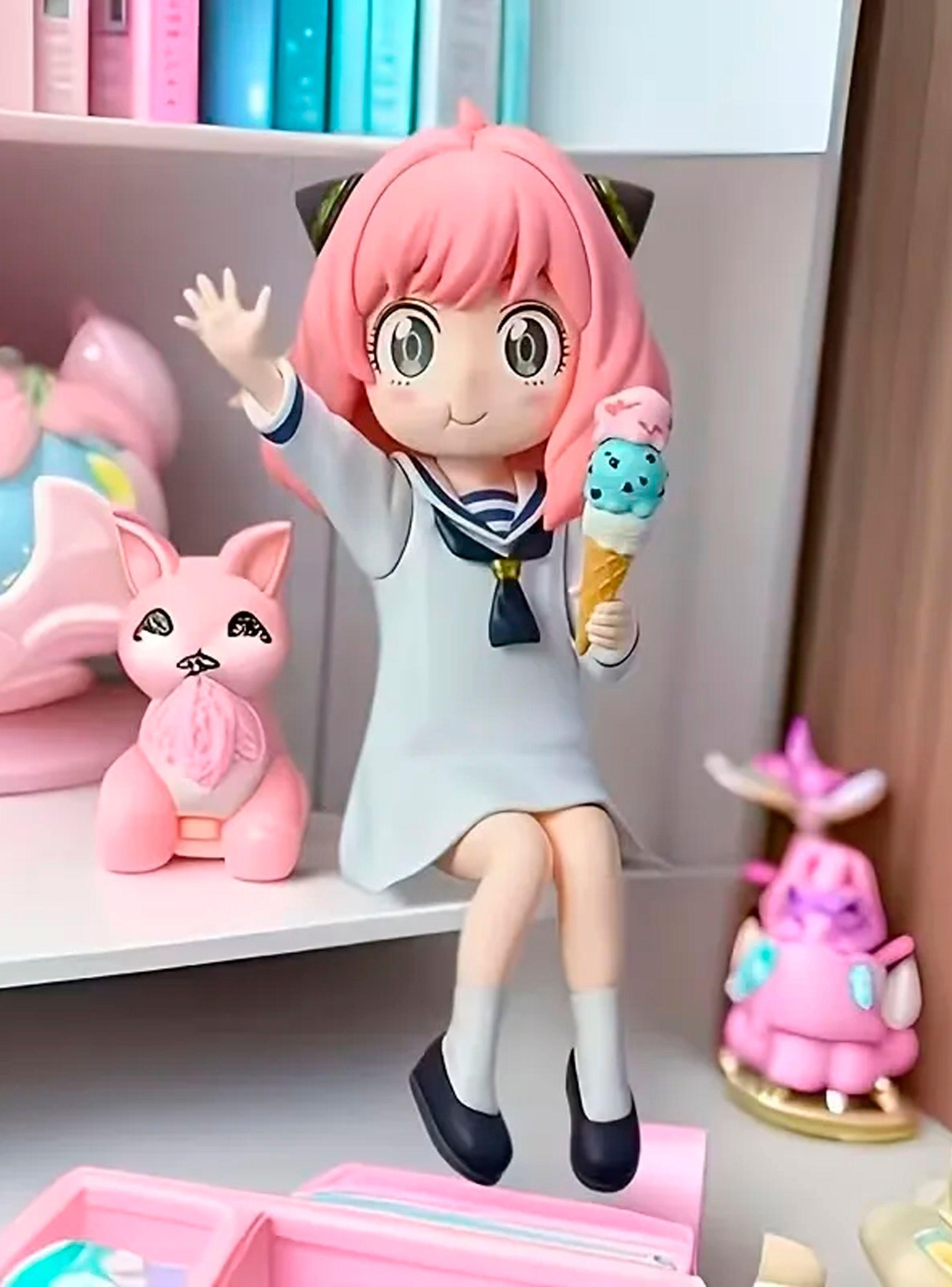 Figura Anya Forger Spy X Family Sentada Con Helado 13cm-2