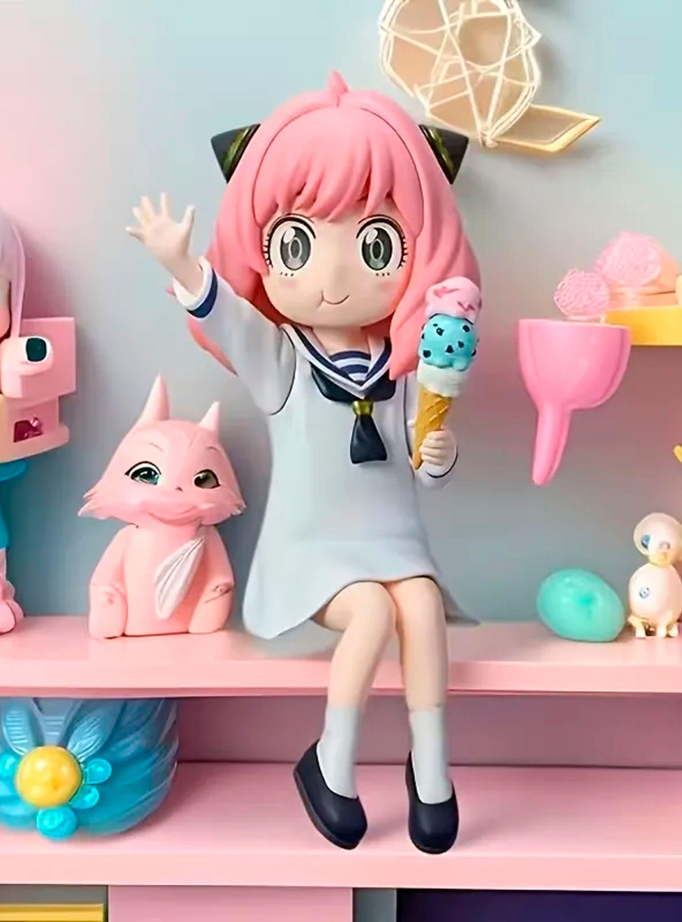 Figura Anya Forger Spy X Family Sentada Con Helado 13cm-3