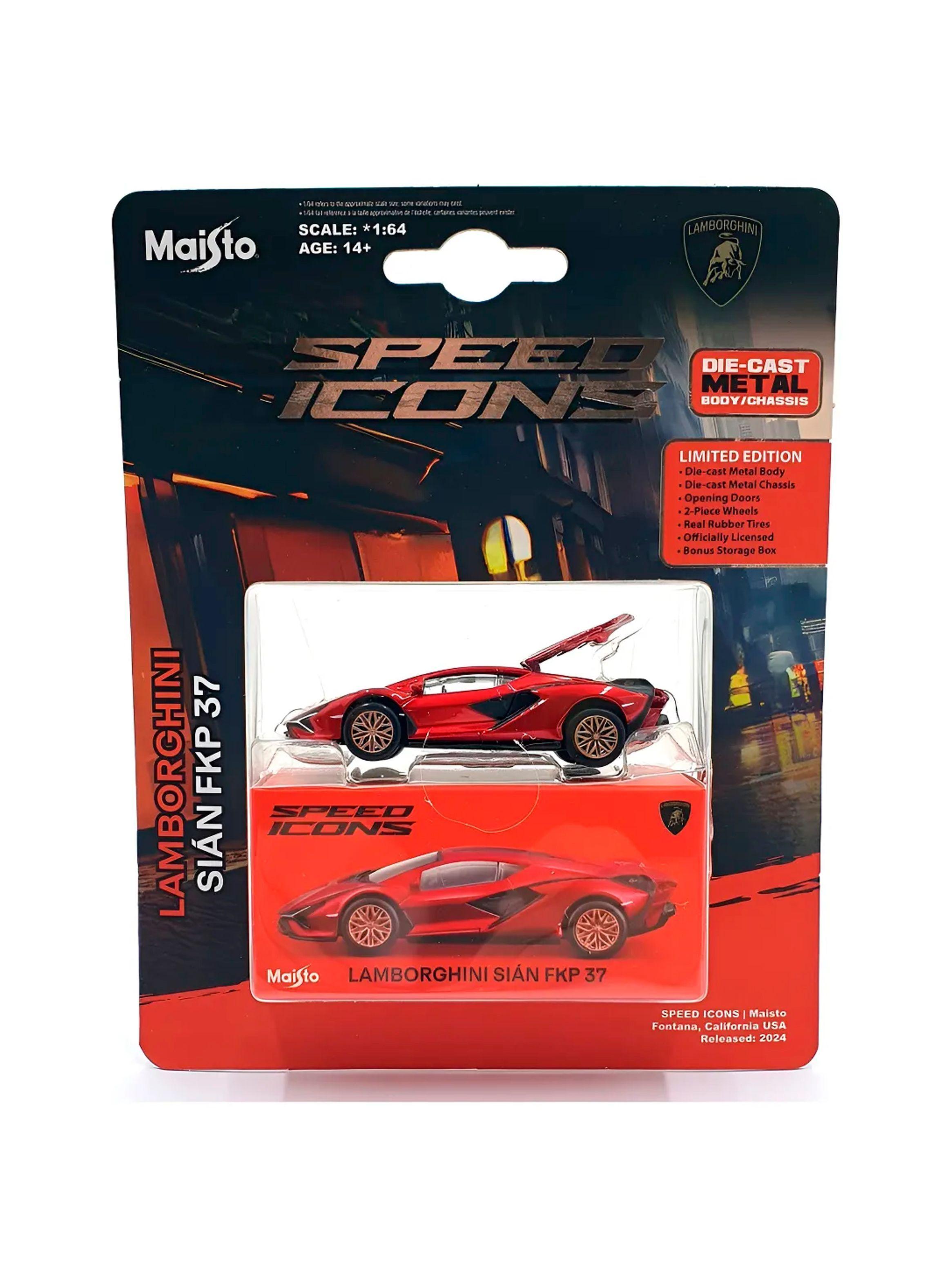 Lamborghini Sián FKP 37 Rojo 1:64 Speed Icons | Maisto Premium-2